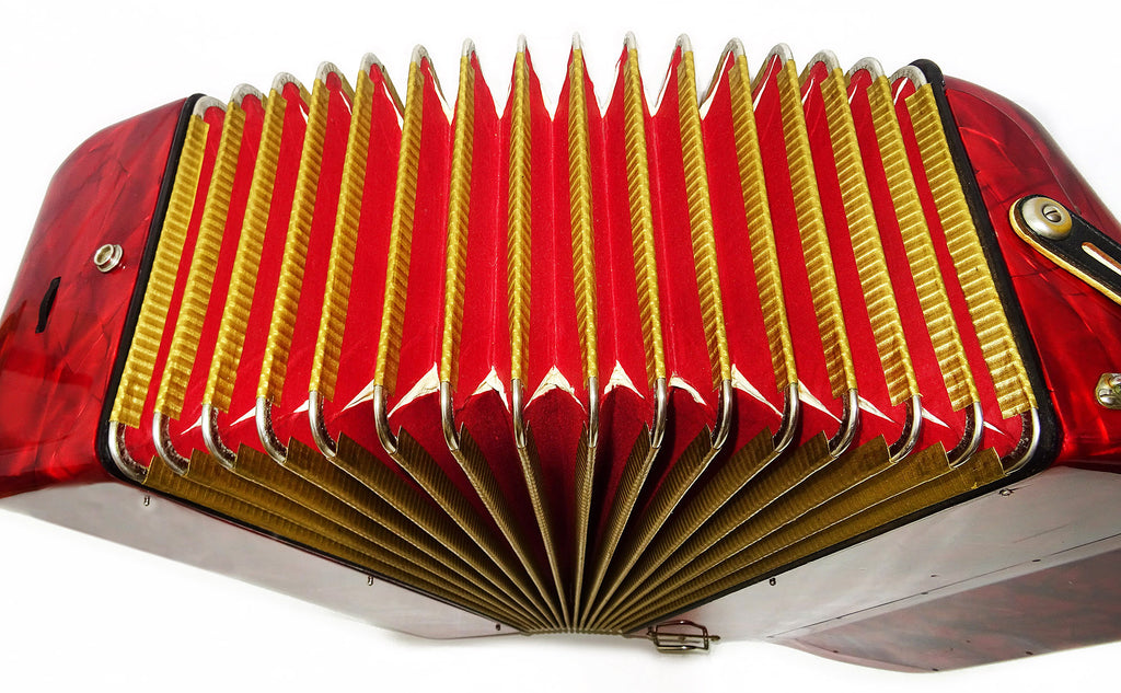 Hohner Riviera II Lightweight 5 Row Button Accordion C System made in Germany 2147, incl New Straps, Amazing sound!