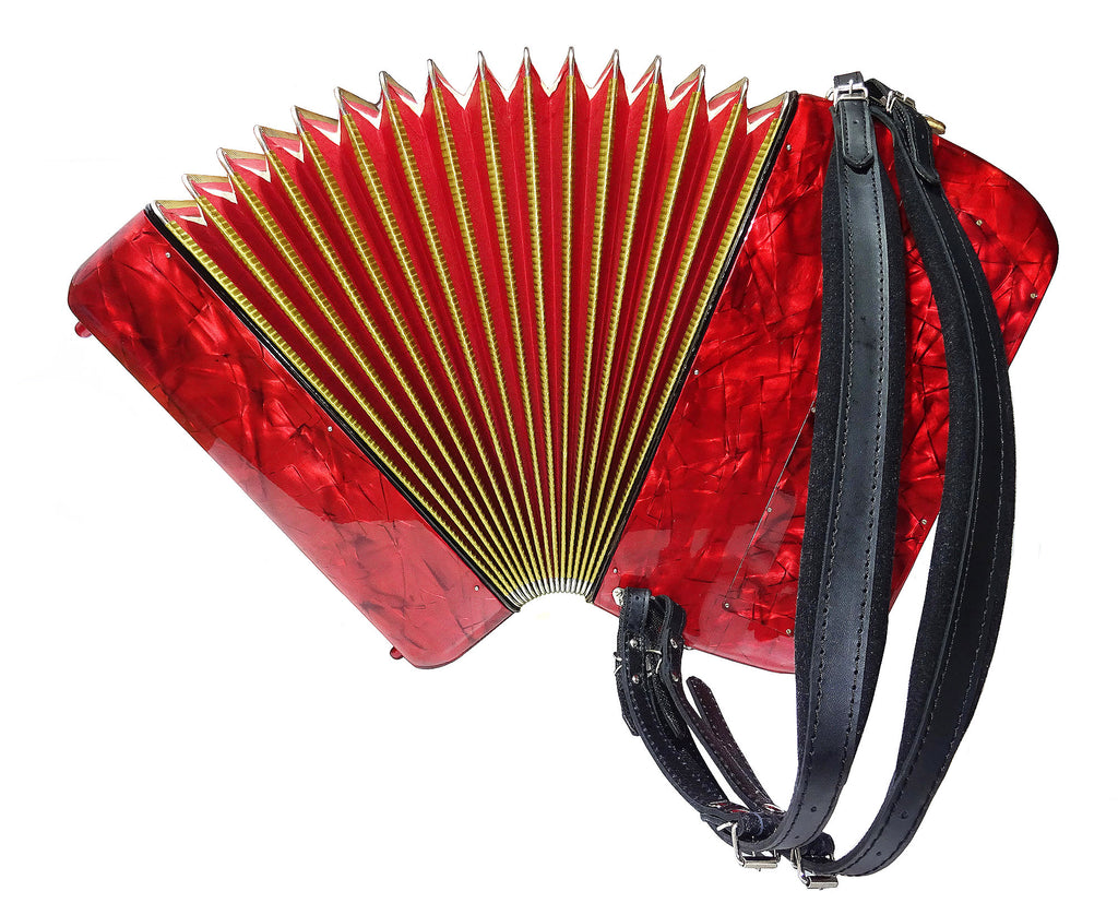 Hohner Riviera II Lightweight 5 Row Button Accordion C System made in Germany 2147, incl New Straps, Amazing sound!
