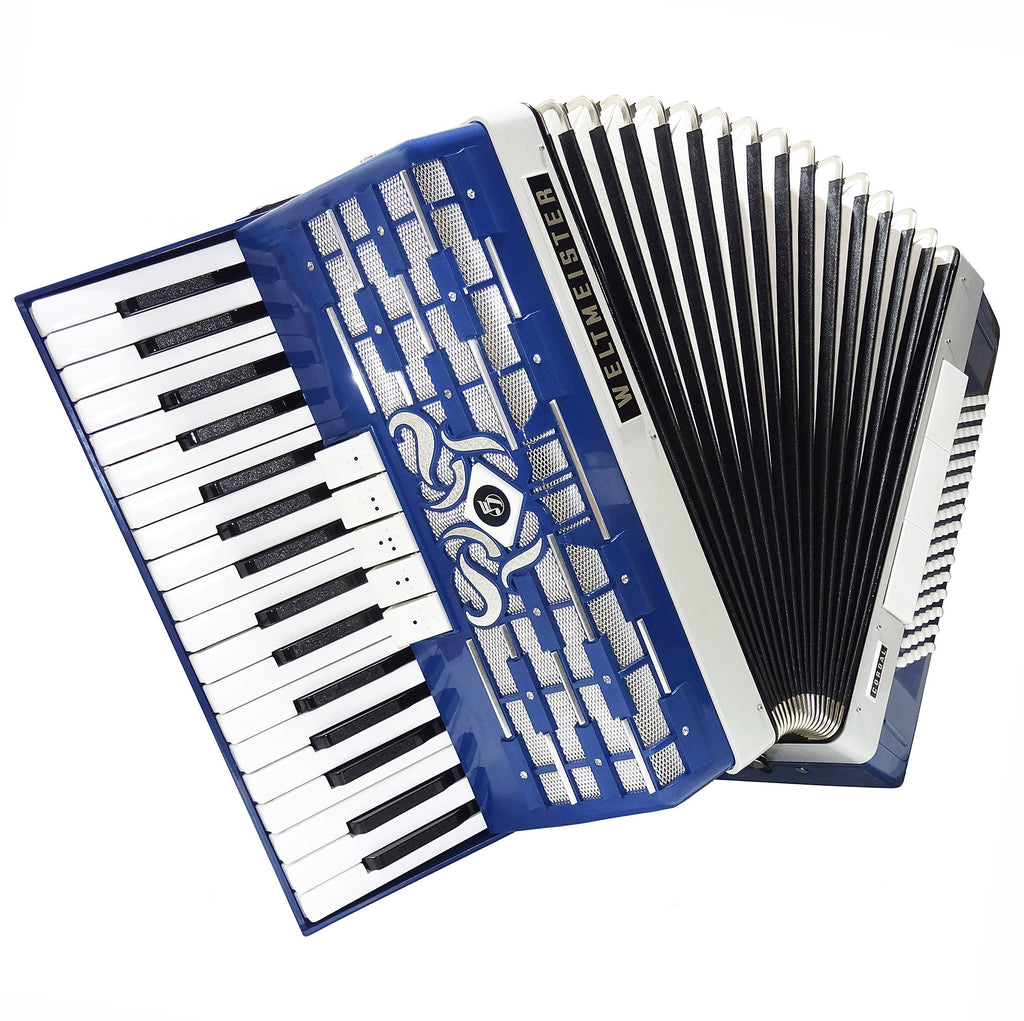 Nahezu neuwertig! Weltmeister Cordal 80 Bass, hergestellt in Deutschland, Pianoakkordeon, neue Riemen 2136, hochwertiges Musikinstrument, voller und tiefer Klang