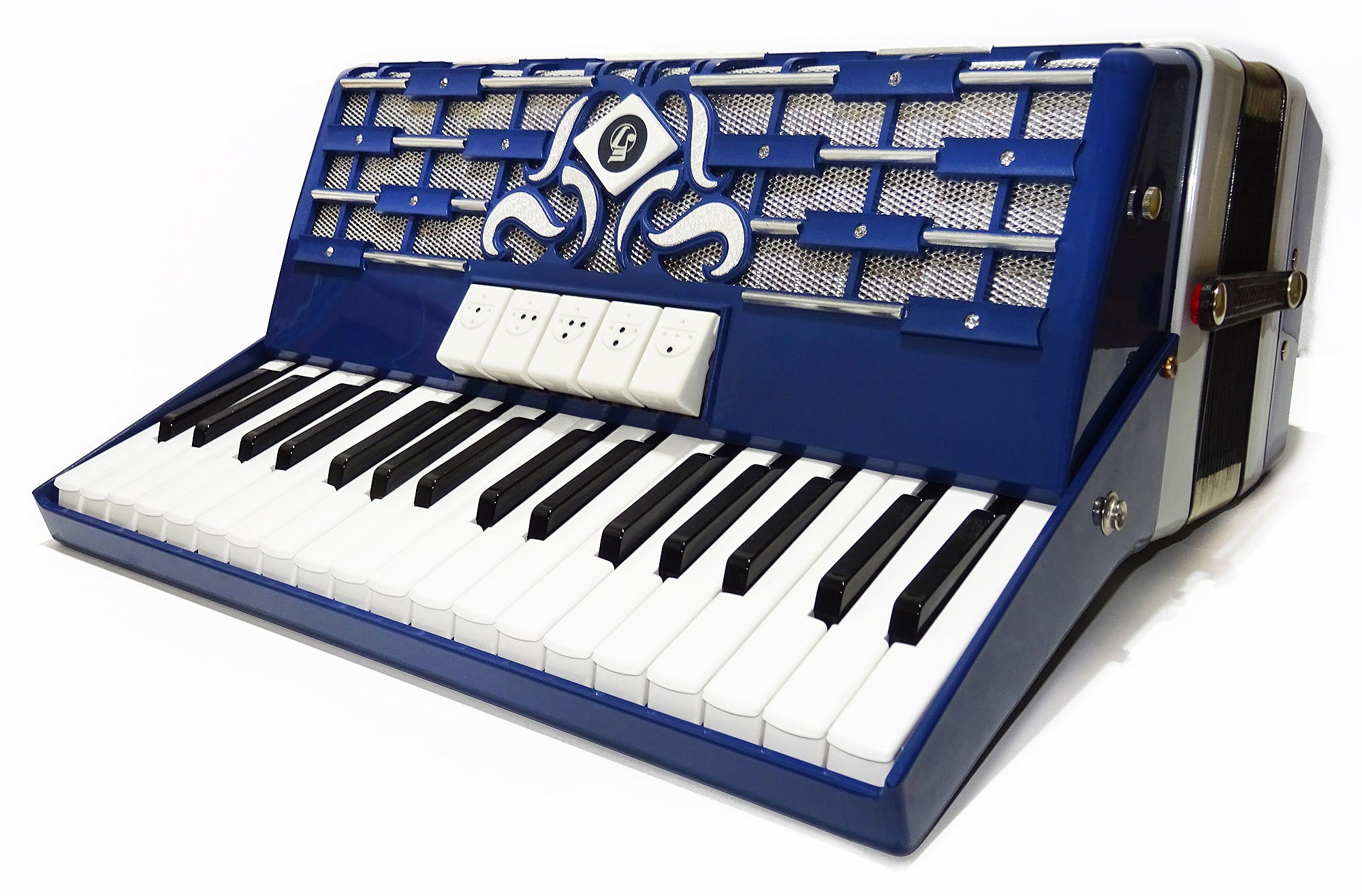 Nahezu neuwertig! Weltmeister Cordal 80 Bass, hergestellt in Deutschland, Pianoakkordeon, neue Riemen 2136, hochwertiges Musikinstrument, voller und tiefer Klang
