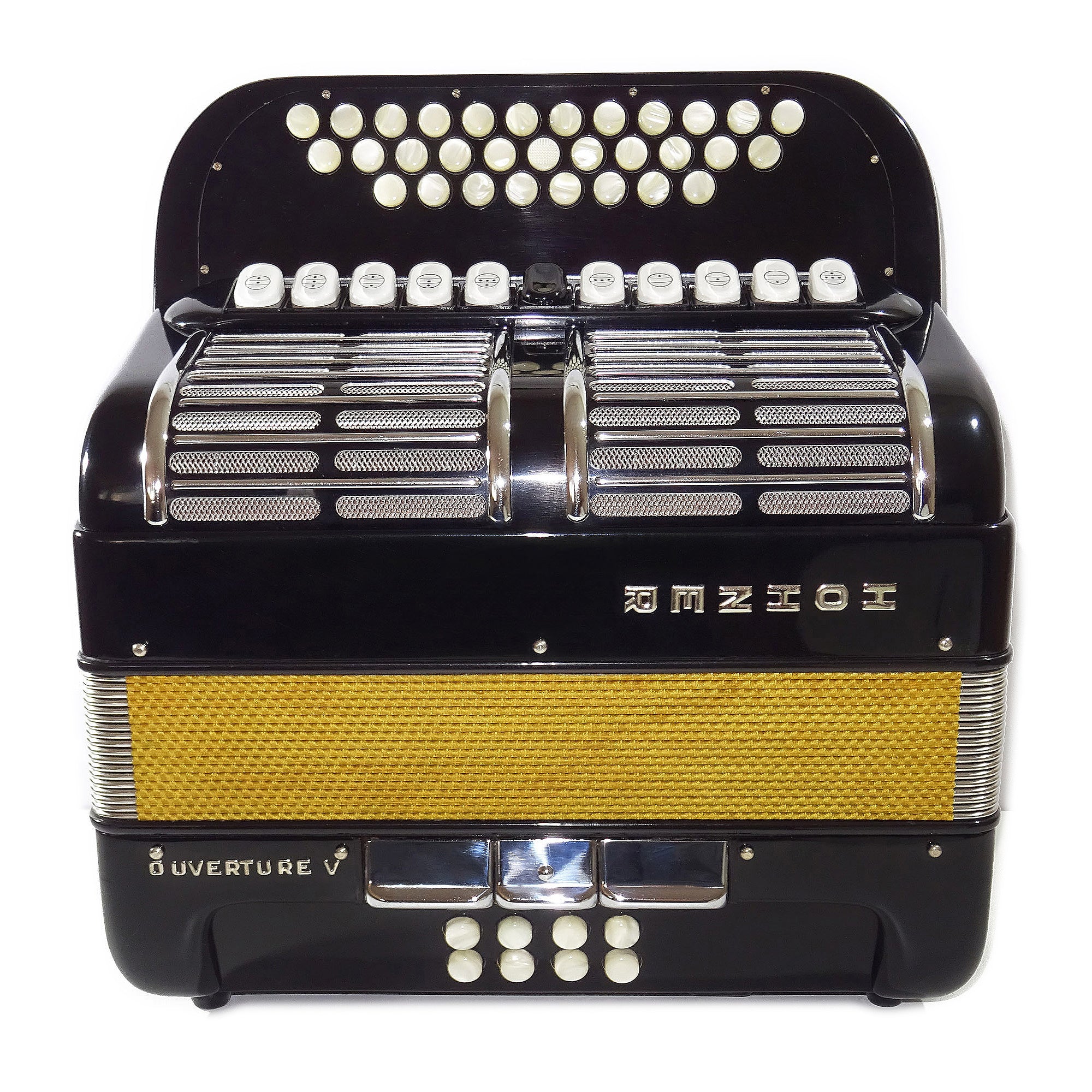 Close to New! Hohner Ouverture V Diatonic Original German Squeezebox Button Accordion Garmon Straps 2040, Rare Luxury Harmonica, Fantastic sound!
