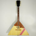 Brandneue klassische Original Balalaika 6 Saiten Prima, Volksmusikinstrument handbemalt mit Ornament