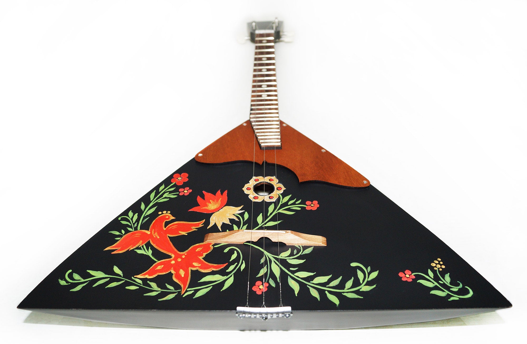 New Ukrainian Balalaika Prima 3 Strings, Folk Musical Instrument Hand Painted! Beautiful Sound
