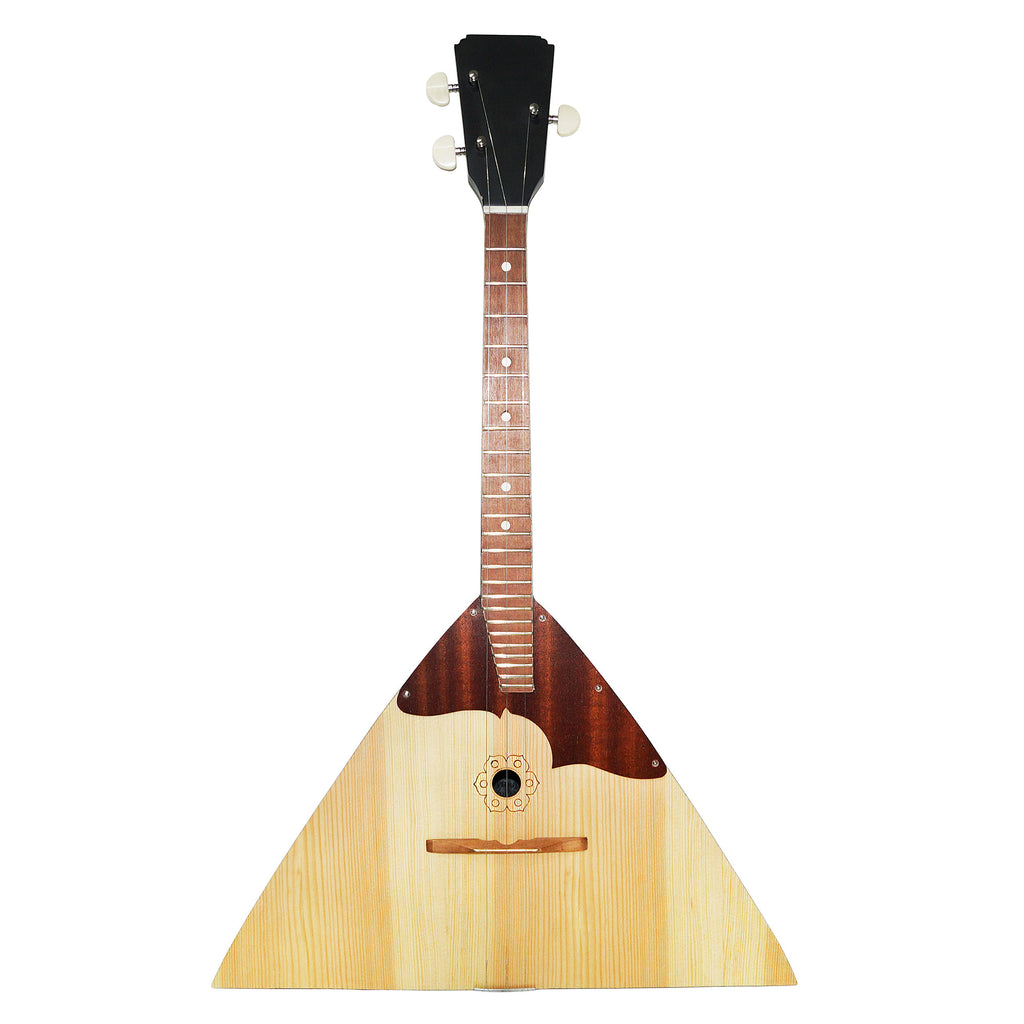 New Classic Original Ukrainian Balalaika Prima 3 Strings Trembita! Natural Wood! Folk Musical Instrument!