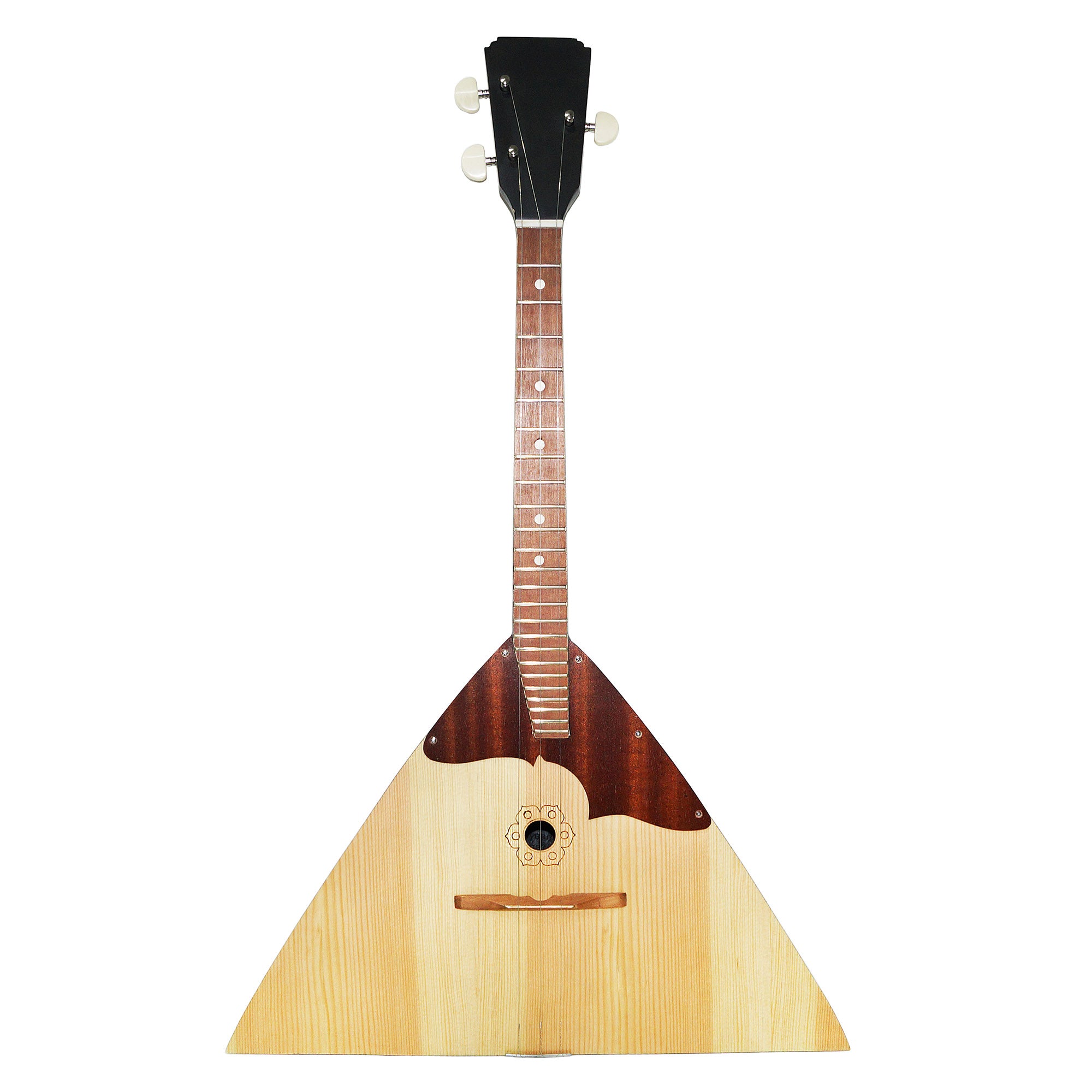 New Classic Original Ukrainian Balalaika Prima 3 Strings Trembita! Natural Wood! Folk Musical Instrument!