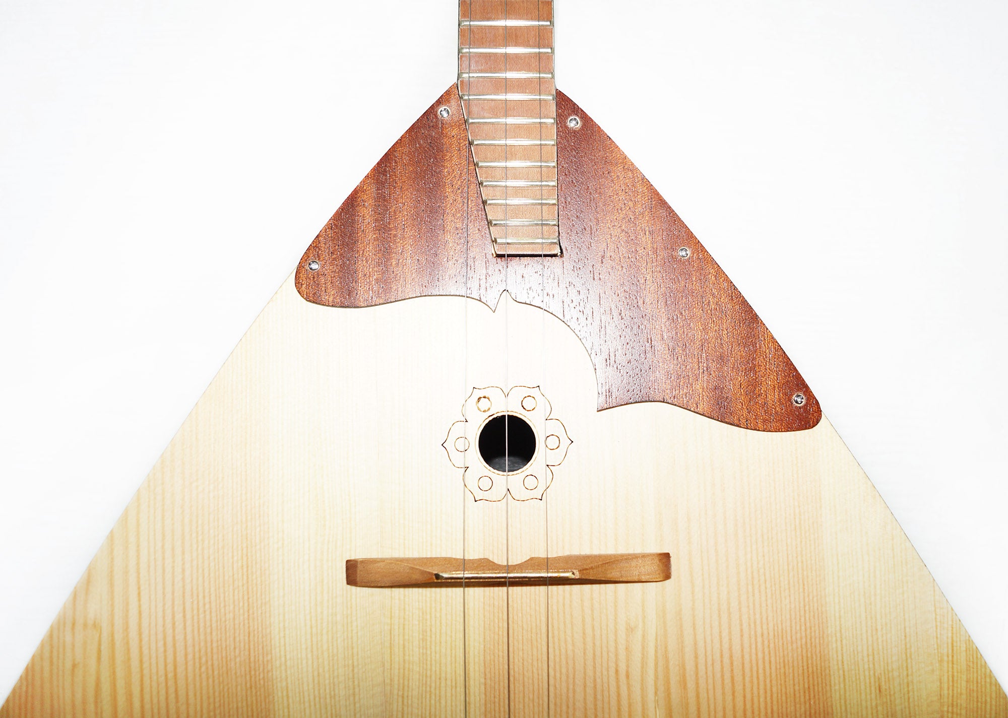 New Classic Original Ukrainian Balalaika Prima 3 Strings Trembita! Natural Wood! Folk Musical Instrument!