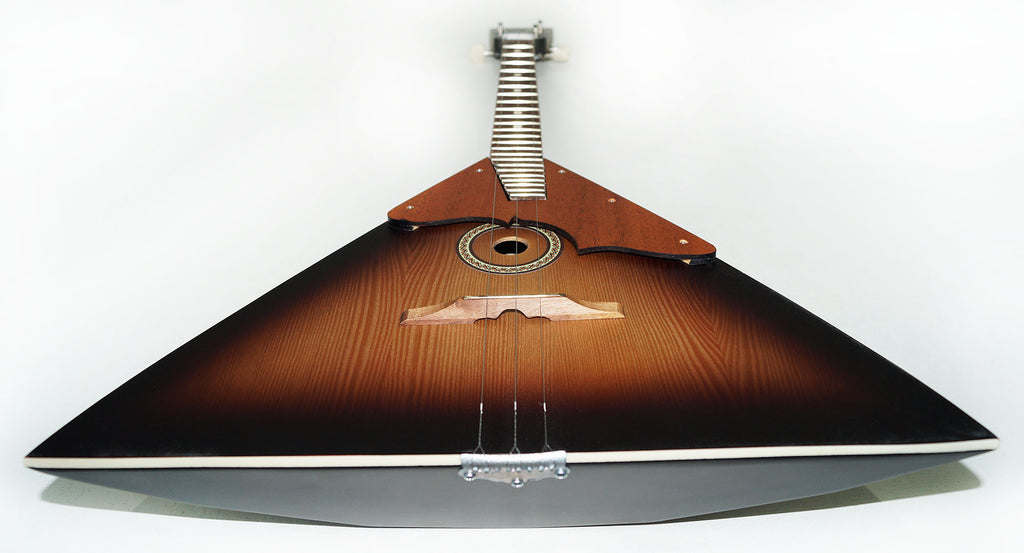 Brand New Classic Original Balalaika Prima 3 Strings, Handmade in Ukraine, Natural Wood! SunBurn
