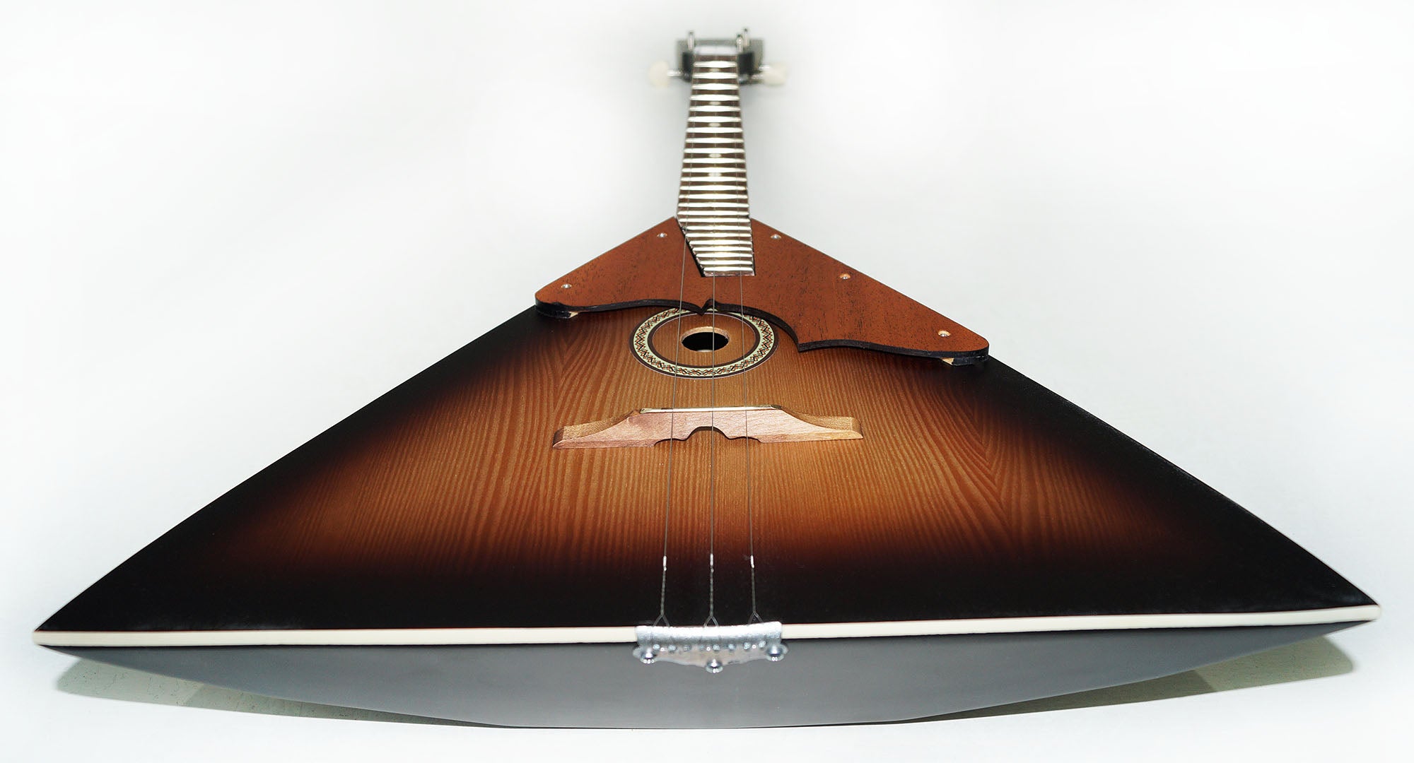 Brand New Classic Original Balalaika Prima 3 Strings, Handmade in Ukraine, Natural Wood! SunBurn