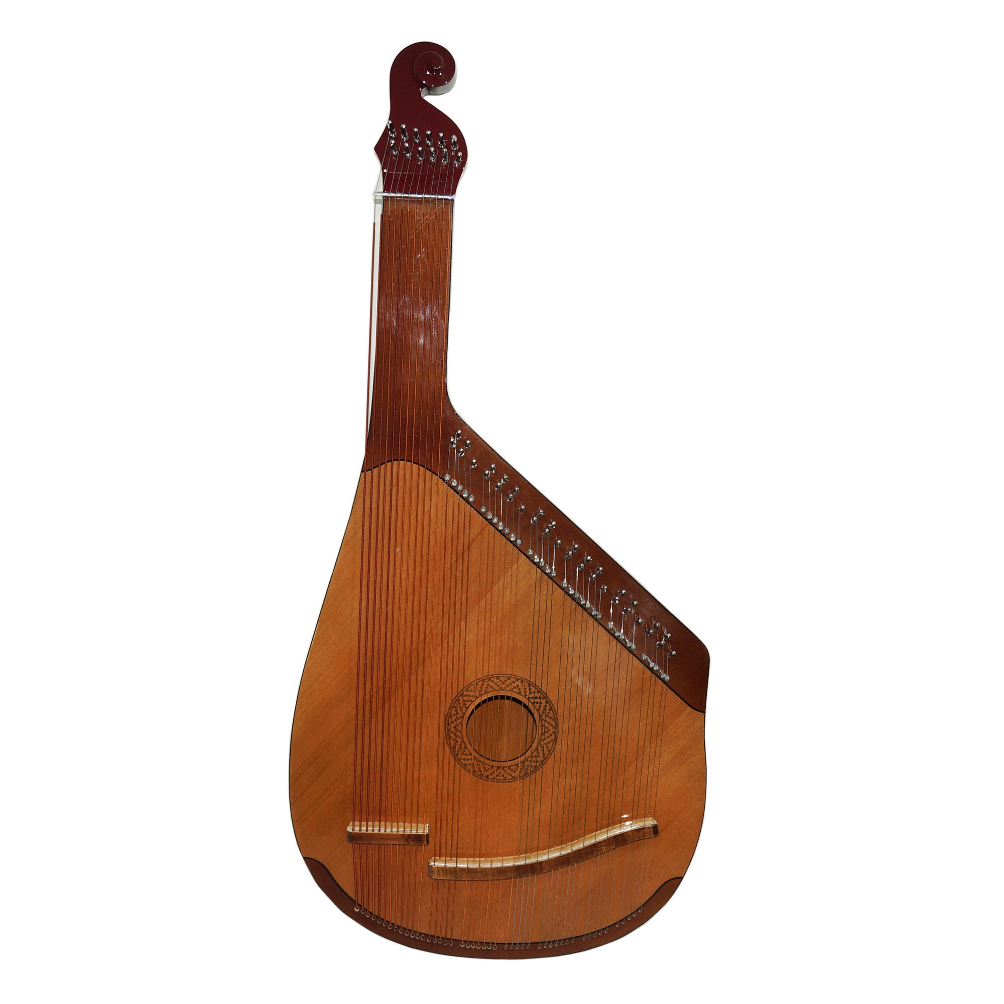 New Folk Ukrainian Bandura 46 Strings Musical Instrument Chernigiv Type for Beginner Children Natural Wood Very Beautiful Sound!