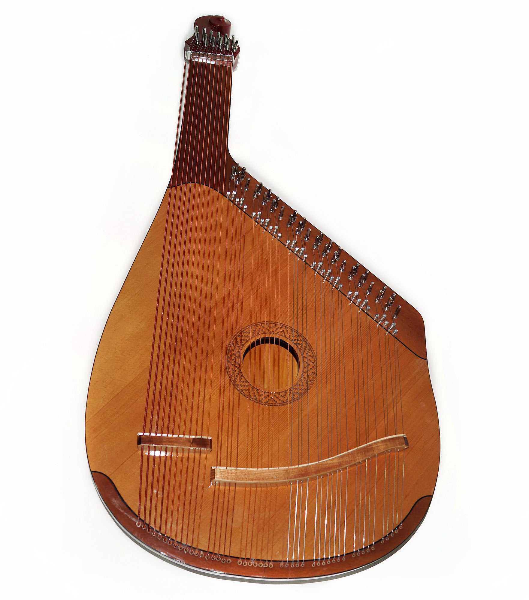 New Folk Ukrainian Bandura 46 Strings Musical Instrument Chernigiv Type for Beginner Children Natural Wood Very Beautiful Sound!