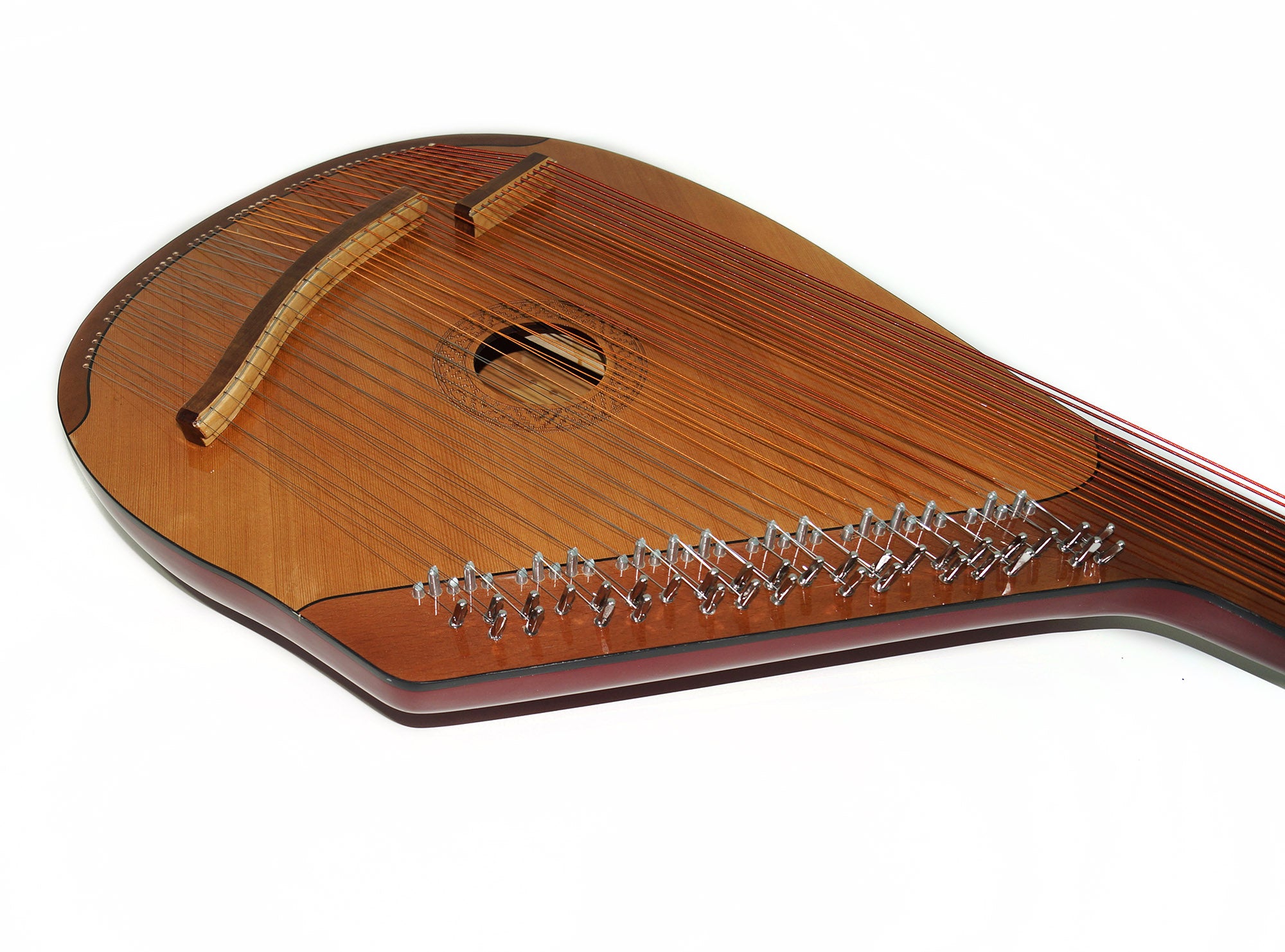 New Folk Ukrainian Bandura 46 Strings Musical Instrument Chernigiv Type for Beginner Children Natural Wood Very Beautiful Sound!