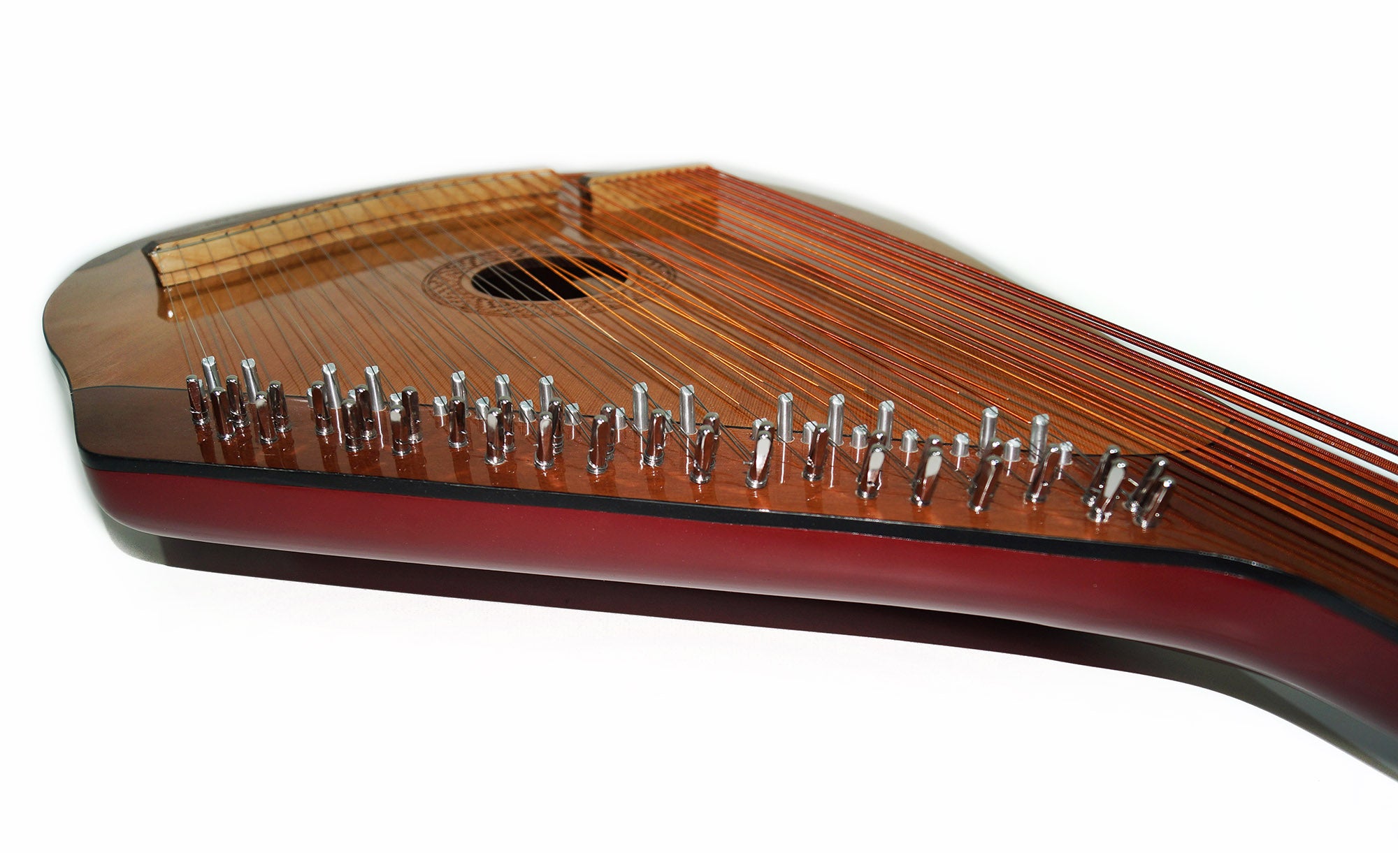 New Folk Ukrainian Bandura 46 Strings Musical Instrument Chernigiv Type for Beginner Children Natural Wood Very Beautiful Sound!