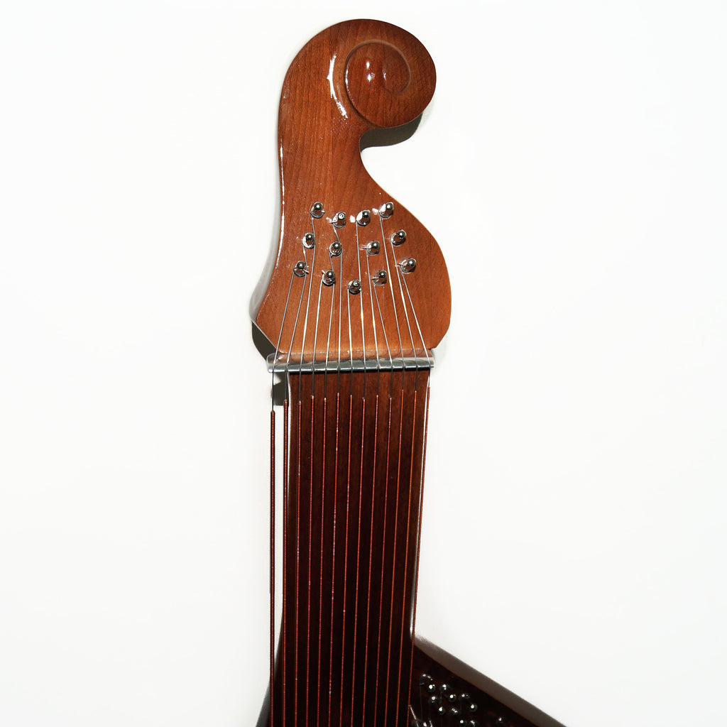New Folk Ukrainian Bandura 56 Strings Chromatic Musical Instrument Chernigiv Type Beautiful and Magnificent Sound! Natural Wood Color