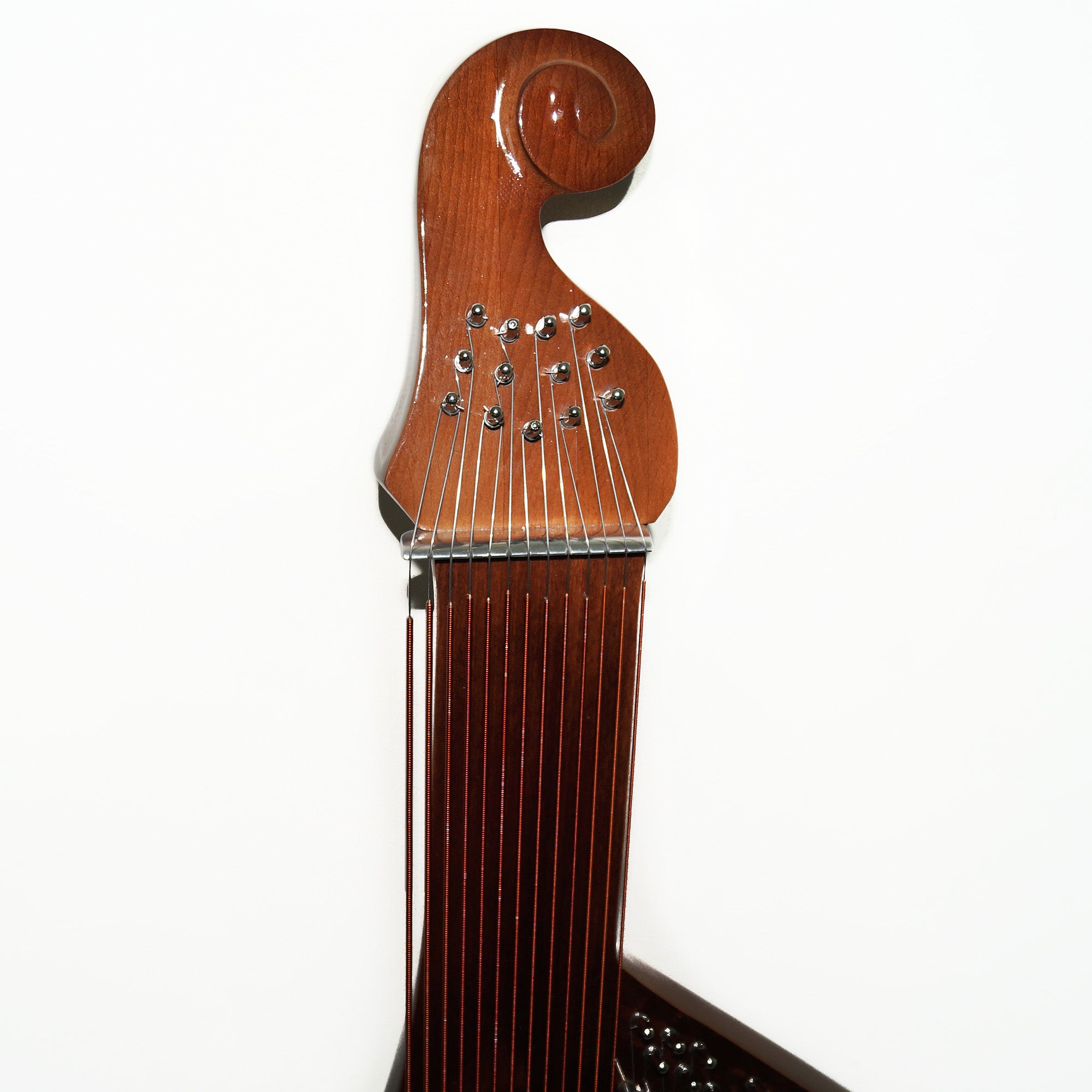 New Folk Ukrainian Bandura 56 Strings Chromatic Musical Instrument Chernigiv Type Beautiful and Magnificent Sound! Natural Wood Color