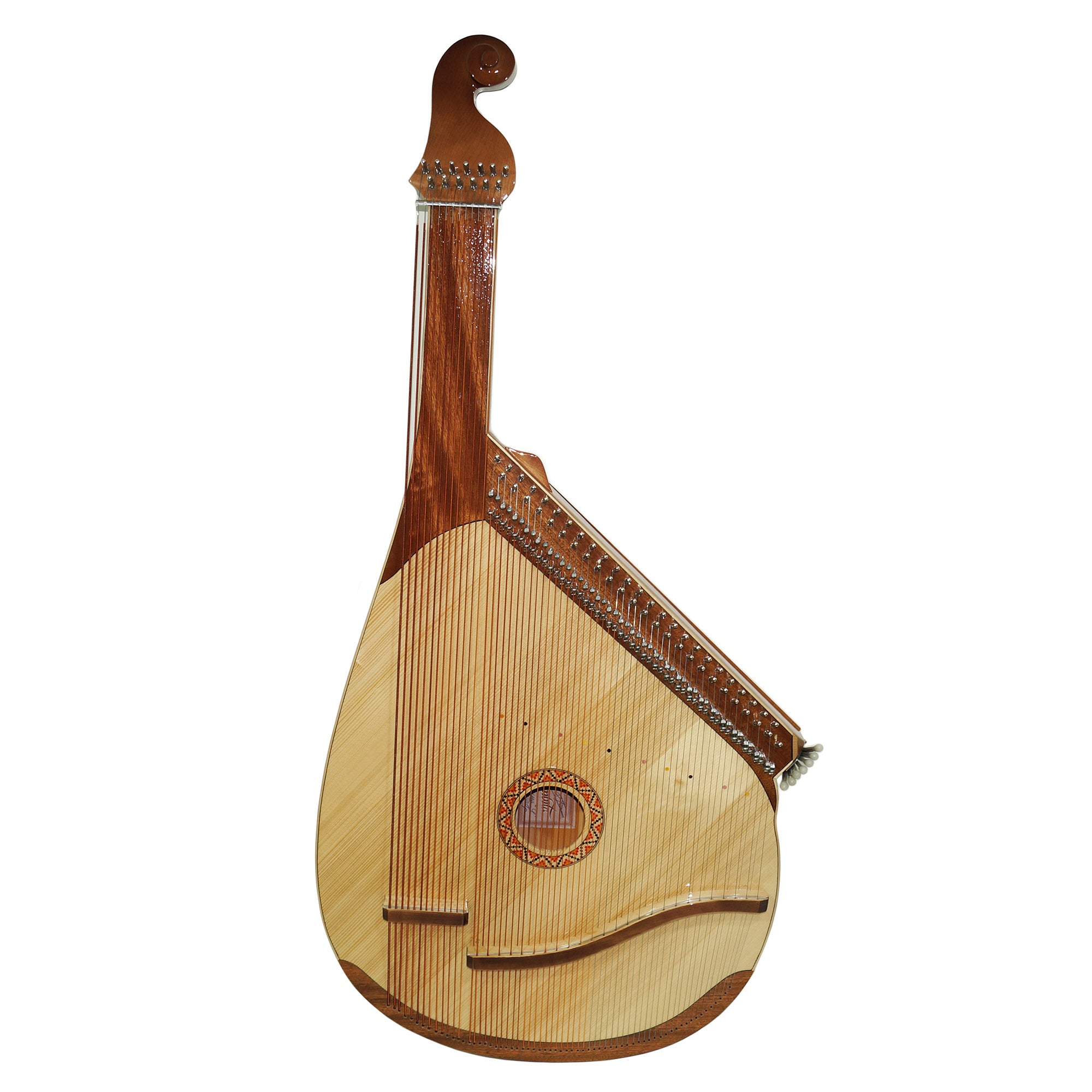 Lever String Instrument New Folk Lviv Bandura with Levers 63 Strings Musical Instrument Cherni ...