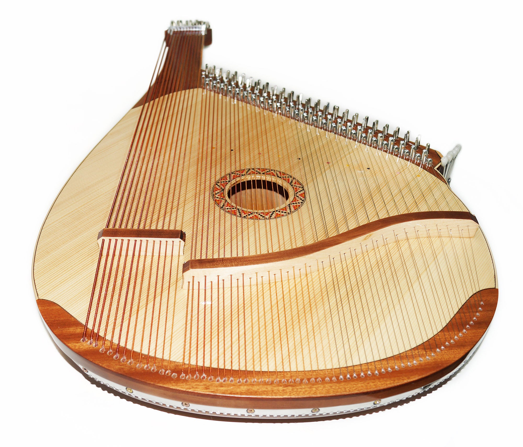 New Folk Lviv Bandura with Levers 63 Strings Musical Instrument Chernigiv Type made in Ukraine Magnificent Sound!