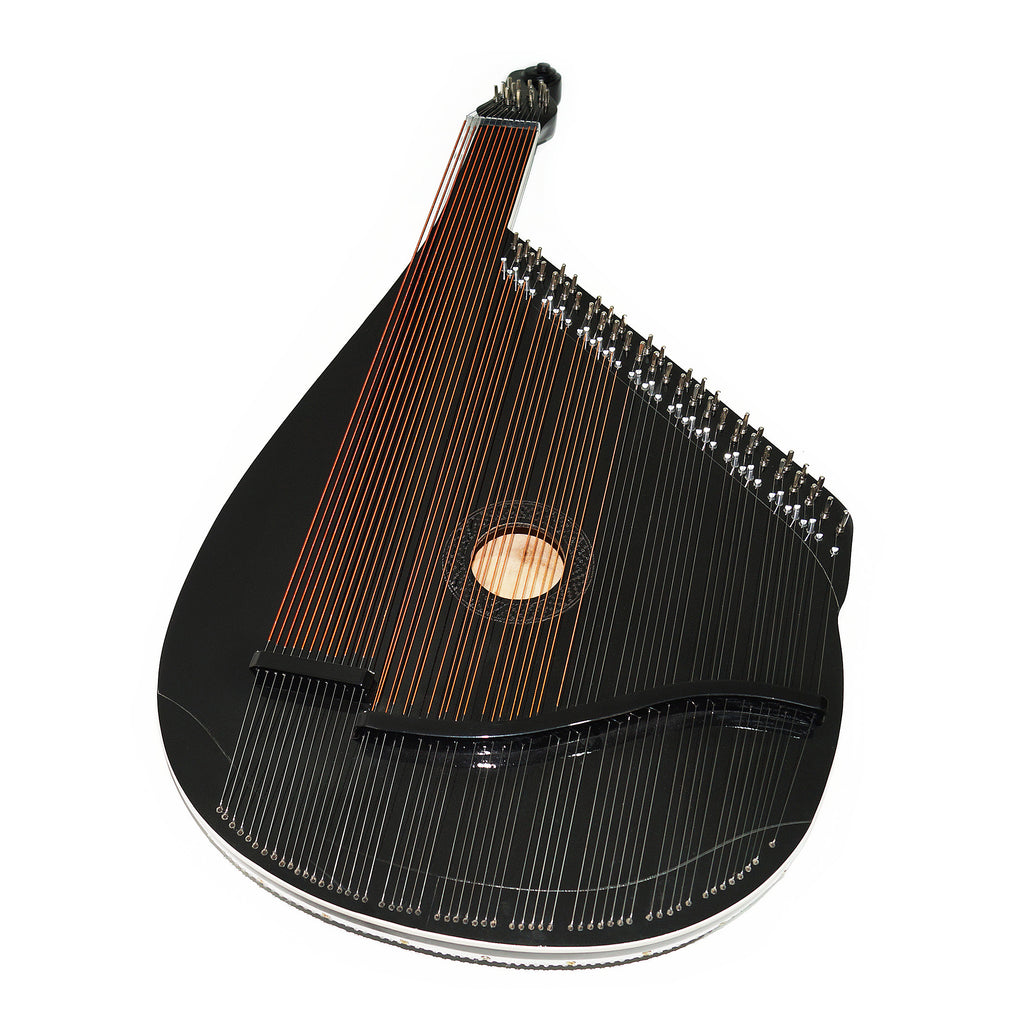 New Traditional Folk Ukrainian Bandura Chromatic String Musical Instrument Very Beautiful and Magnificent Sound! Black