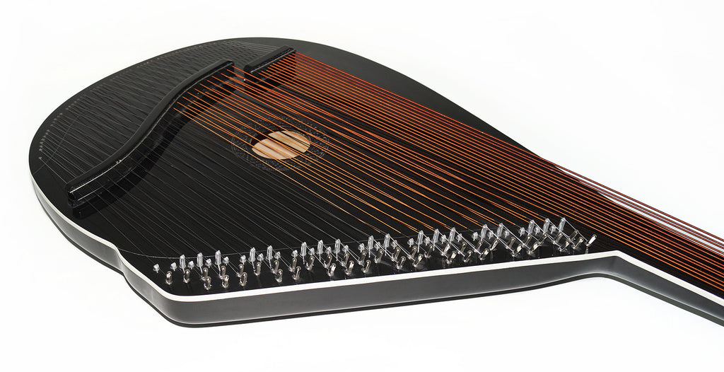 New Traditional Folk Ukrainian Bandura Chromatic String Musical Instrument Very Beautiful and Magnificent Sound! Black
