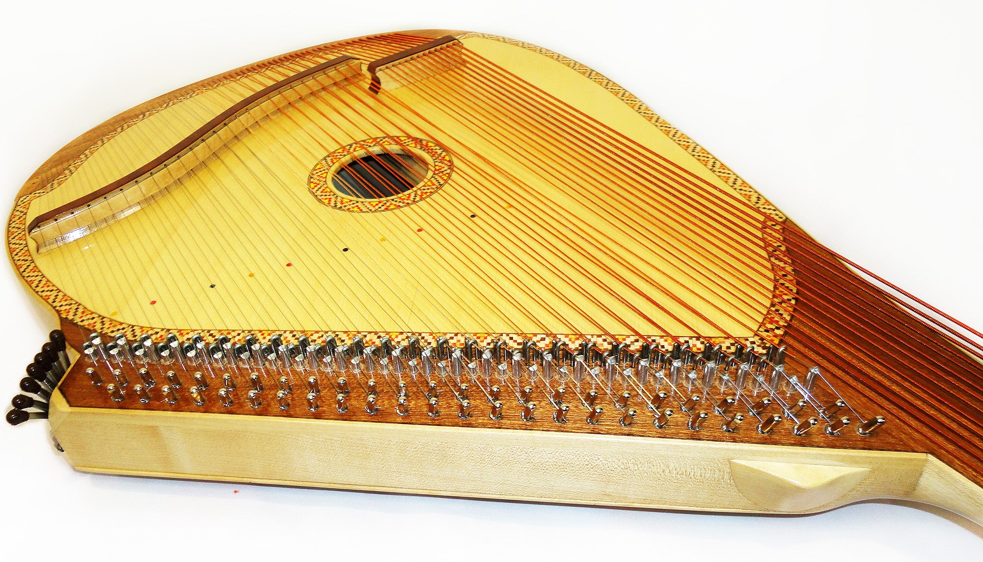 New Bandura Lvivyanka Prima 63 strings Chromatic Traditional Folk Musical Instrument made in Ukraine Wonderful Sound!