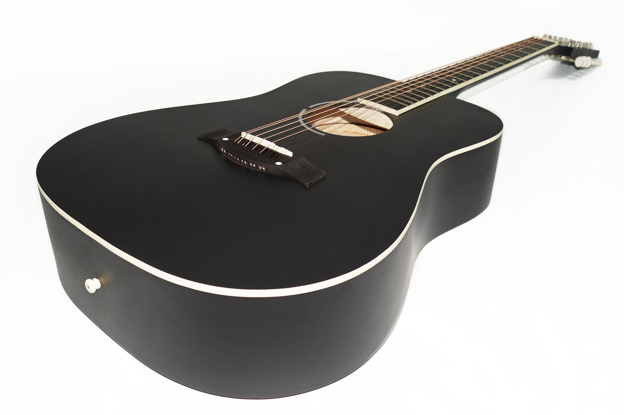 Brand New Acoustic Guitar 12 Strings made in Ukraine Trembita Natural Wood Black Amazing Sound!