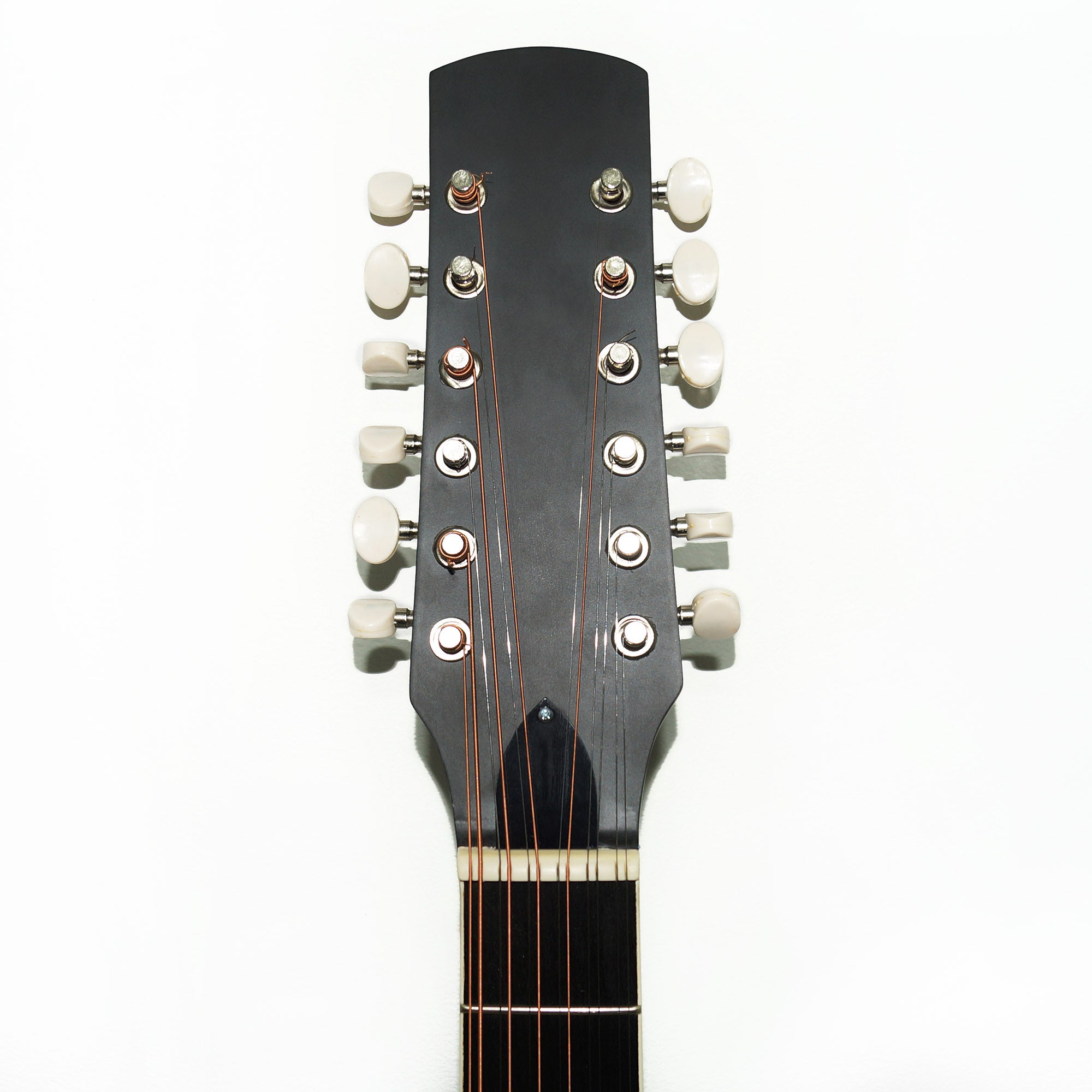 Brand New Acoustic Guitar 12 Strings made in Ukraine Trembita Natural Wood Black Amazing Sound!