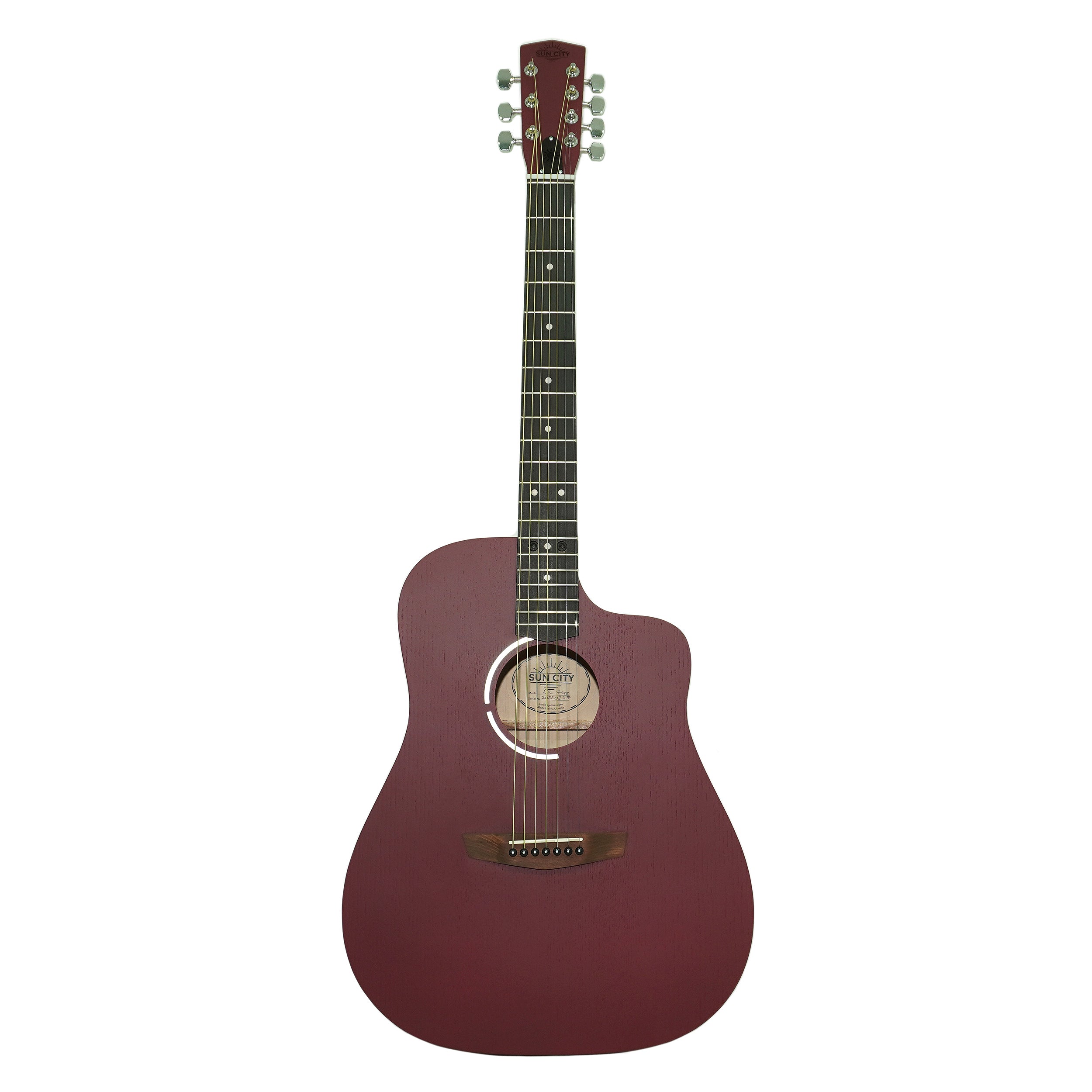 Acoustic Guitar 7 strings Cutaway Natural Wood made in Ukraine by Trembita Quality Sound!