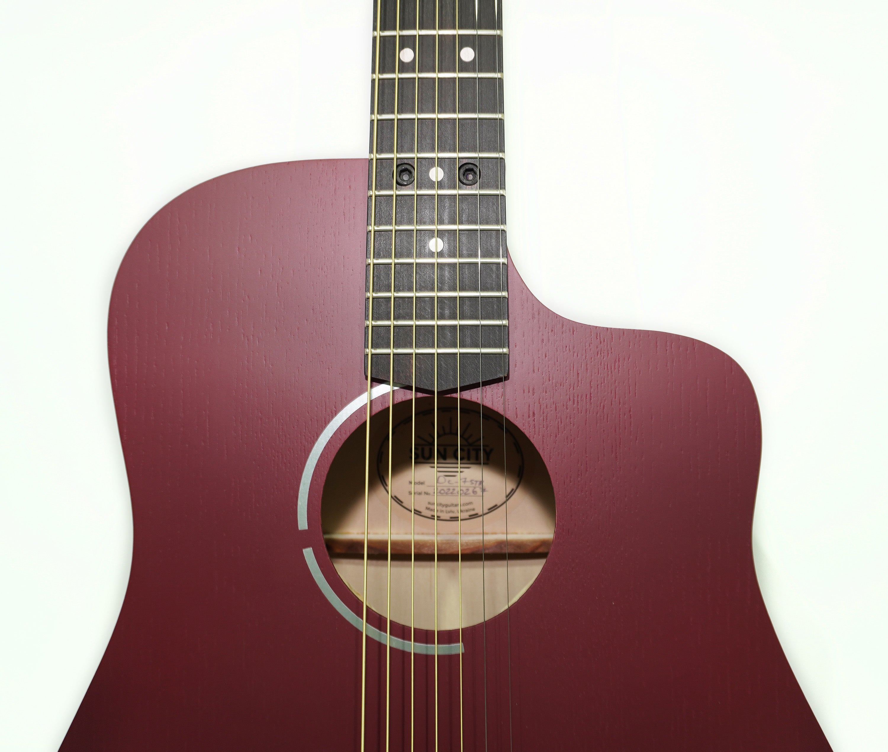 Acoustic Guitar 7 strings Cutaway Natural Wood made in Ukraine by Trembita Quality Sound!