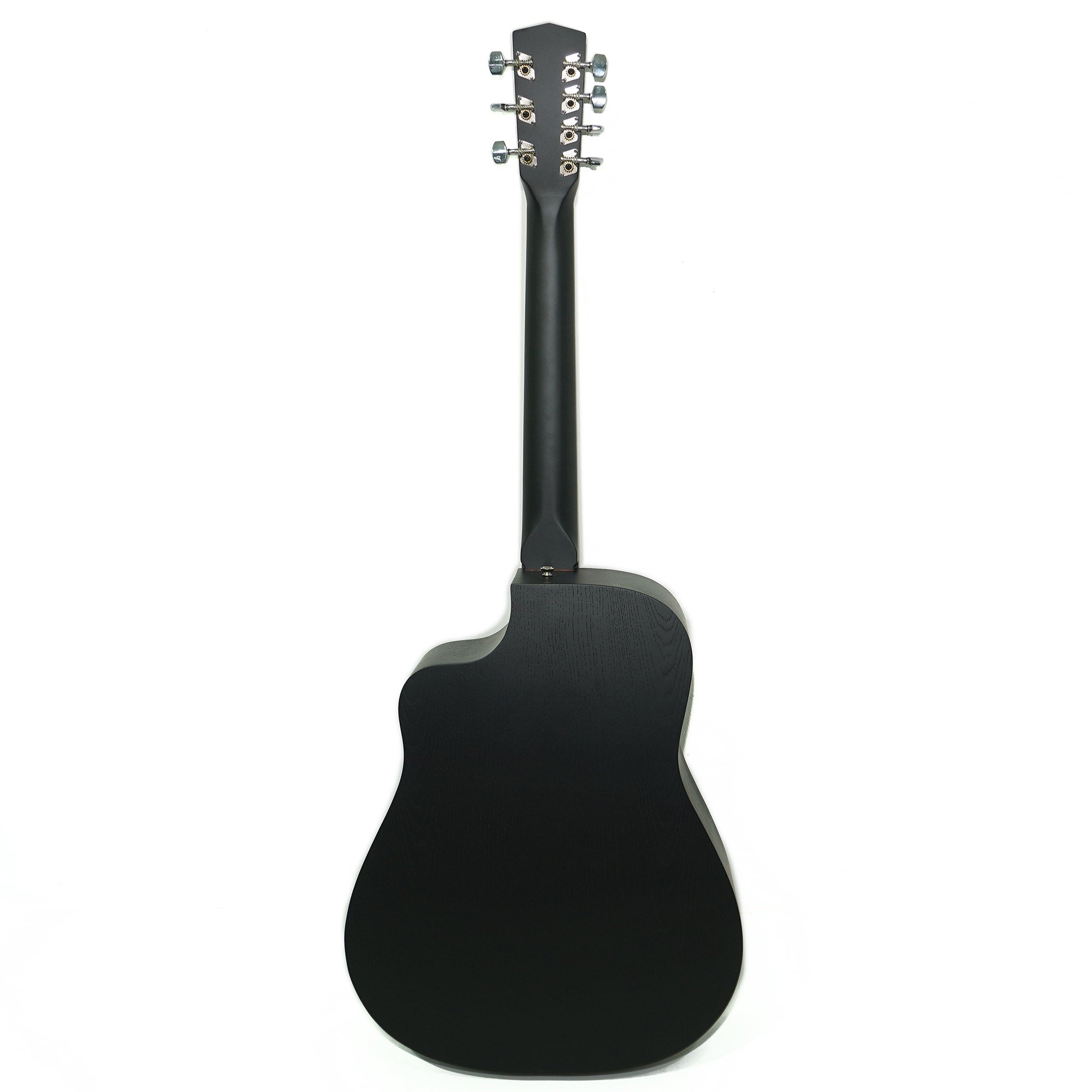 New Seven 7 String Acoustic Guitar Сutaway, made in Ukraine by Trembita Black Natural Wood