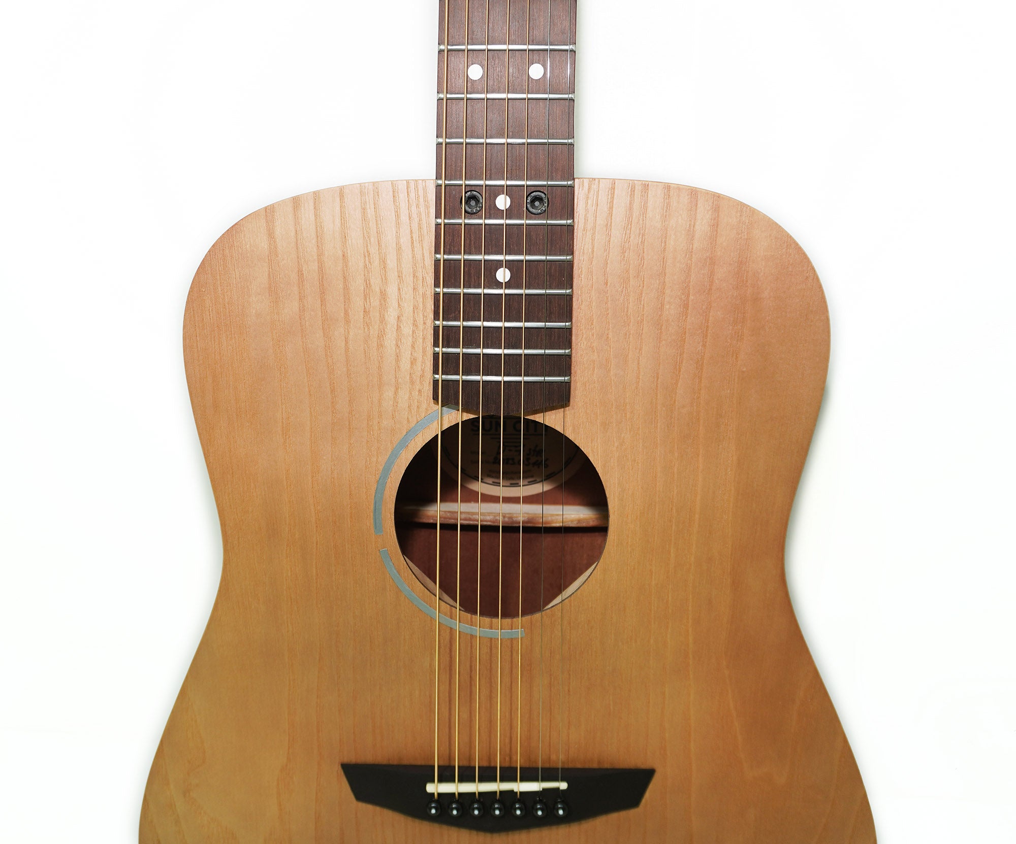 New Acoustic Guitar 7 Strings Dreadnought Guitar, made in Ukraine by Trembita SunCity Light Natural Wood!