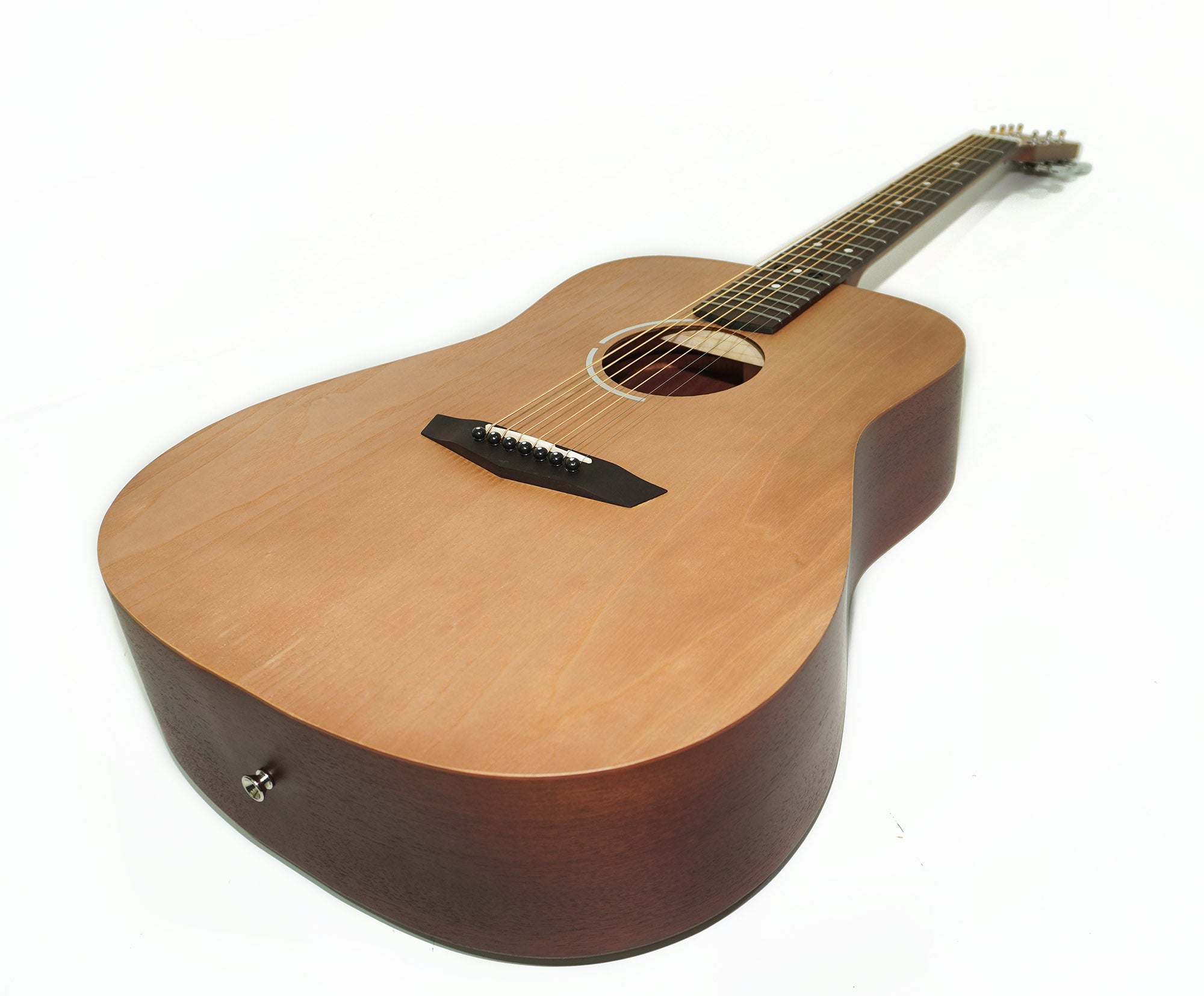 New Acoustic Guitar 7 Strings Dreadnought Guitar, made in Ukraine by Trembita SunCity Light Natural Wood!