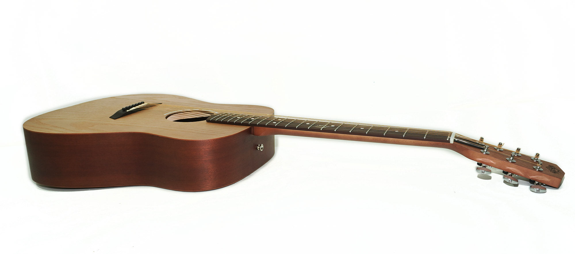 New Acoustic Guitar 7 Strings Dreadnought Guitar, made in Ukraine by Trembita SunCity Light Natural Wood!