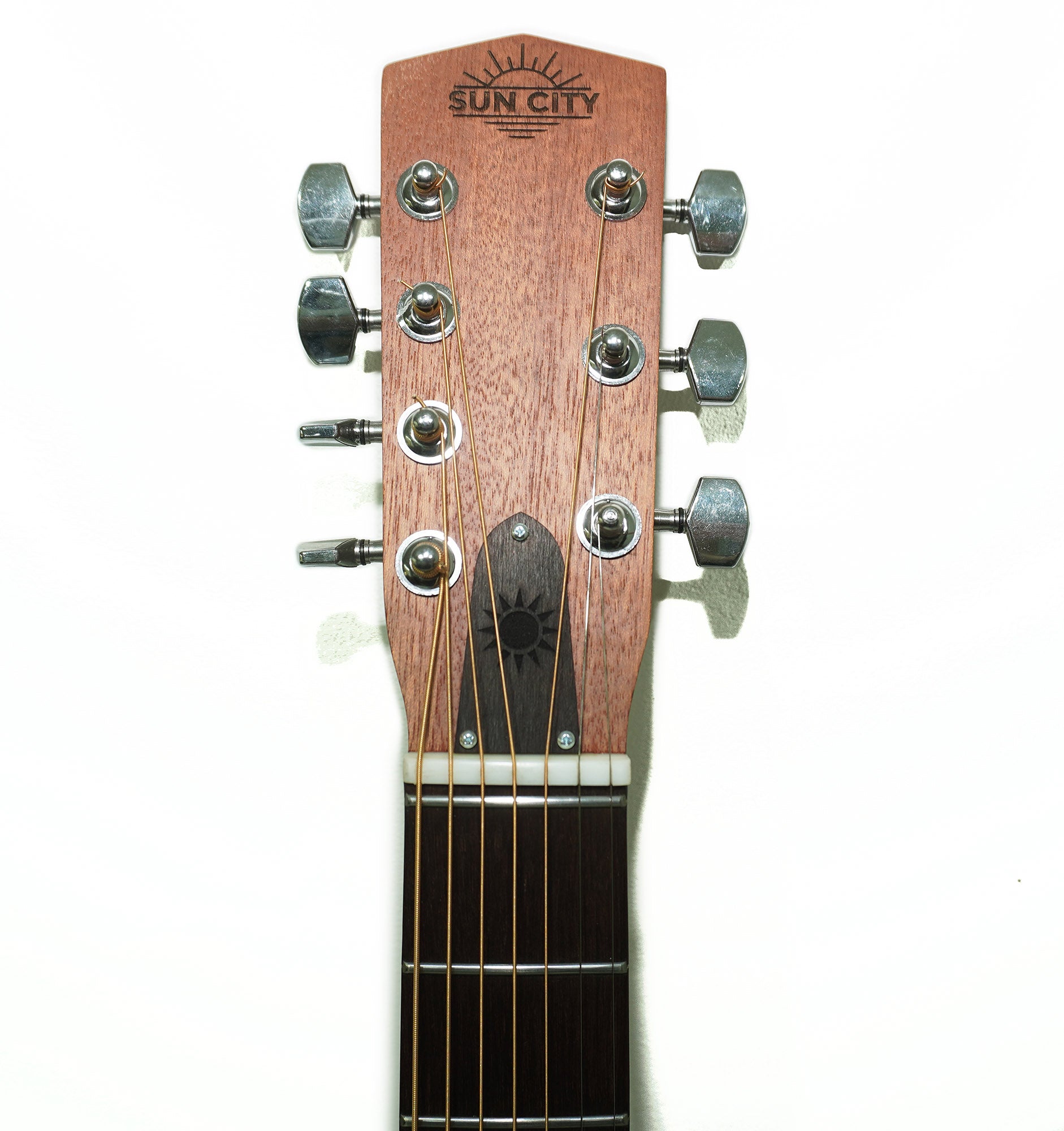 New Acoustic Guitar 7 Strings Dreadnought Guitar, made in Ukraine by Trembita SunCity Light Natural Wood!