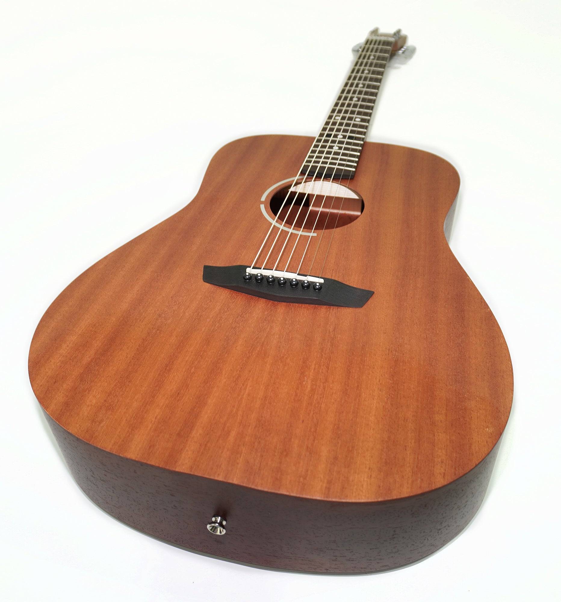 New Acoustic Guitar 7 strings, Classic Dreadnought Guitar, made in Ukraine by Trembita SunCity, Dark Wood!