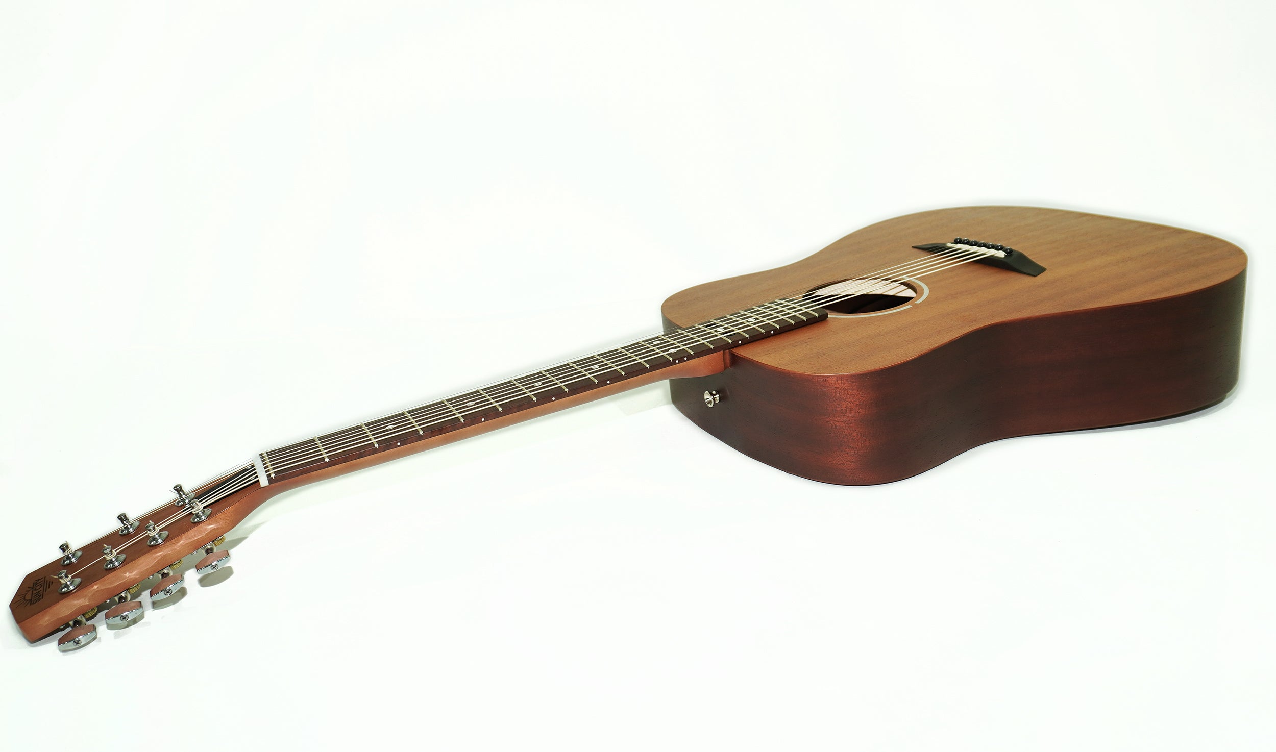 New Acoustic Guitar 7 strings, Classic Dreadnought Guitar, made in Ukraine by Trembita SunCity, Dark Wood!