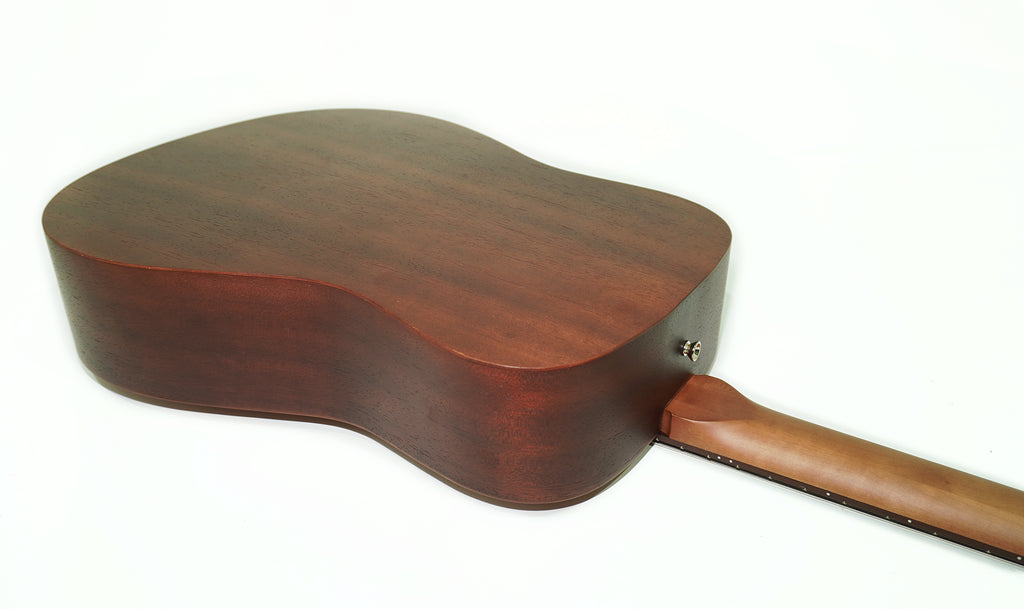 New Acoustic Guitar 7 strings, Classic Dreadnought Guitar, made in Ukraine by Trembita SunCity, Dark Wood!
