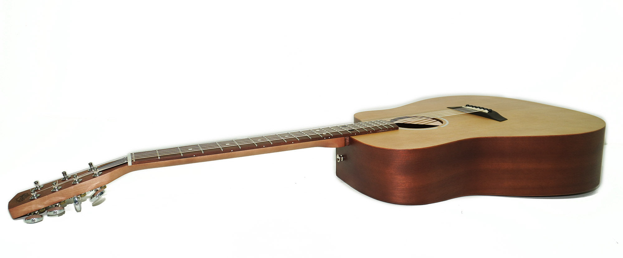 Trembita Brand New Seven 7 Strings Acoustic Guitar Сutaway, Sand Natural Wood made in Ukraine