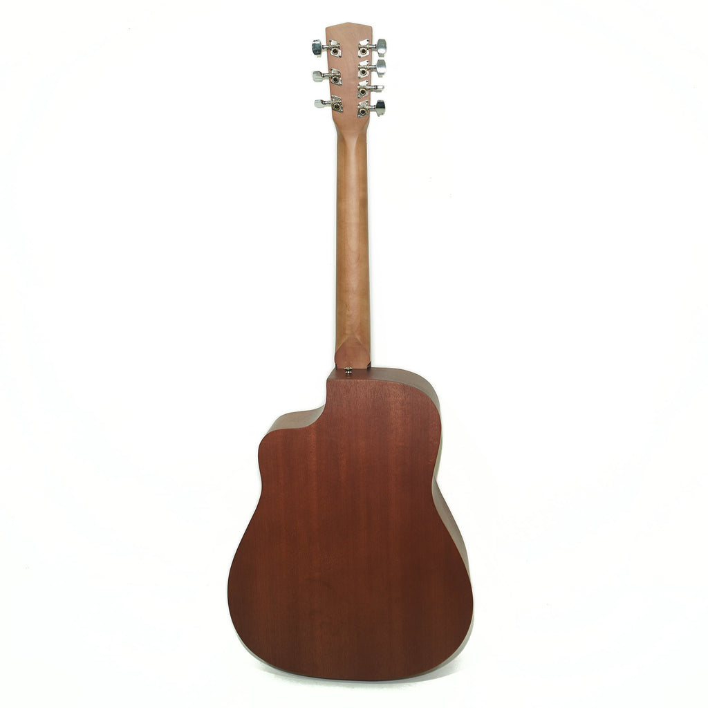 Trembita Brand New Seven 7 Strings Acoustic Guitar Сutaway, Sand Natural Wood made in Ukraine