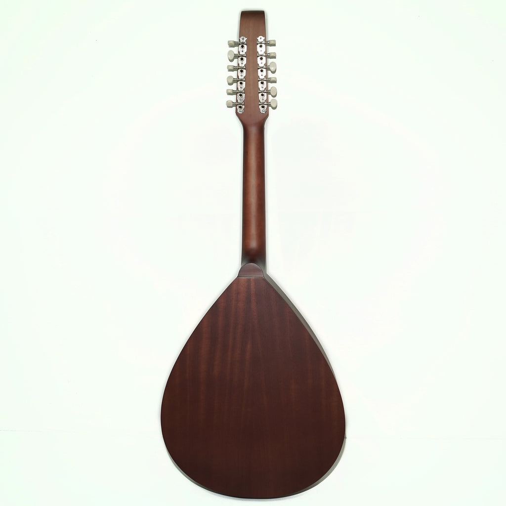 New Folk Acoustic 12 String Lute Guitar Kobza Vihuela made in Ukraine Trembita, Natural Wood Dark!