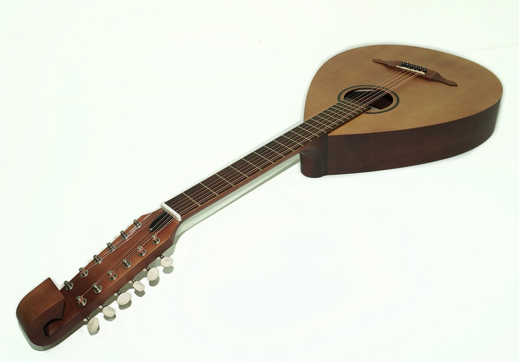 New Folk Acoustic 12 String Lute Guitar Kobza Vihuela made in Ukraine Trembita, Natural Wood Dark!