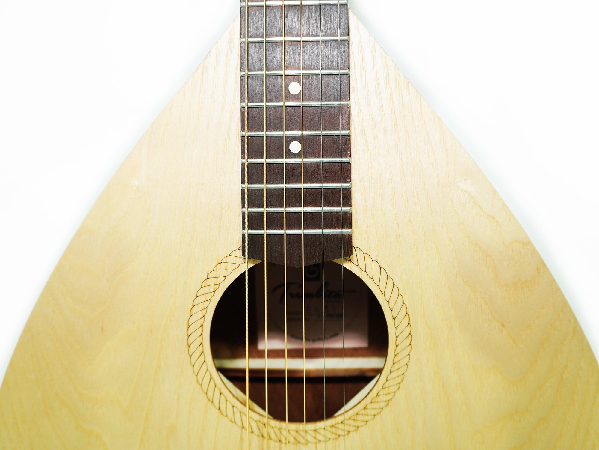 New Ukrainian 6 Six Strings Acoustic Guitar Lute Folk Kobza, Trembita Natural Wood! Handmade