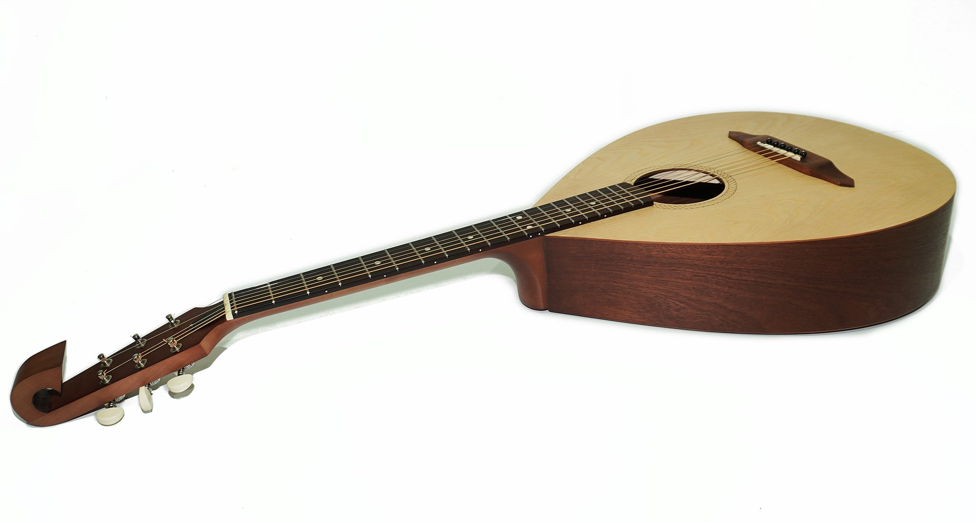 New Ukrainian 6 Six Strings Acoustic Guitar Lute Folk Kobza, Trembita Natural Wood! Handmade