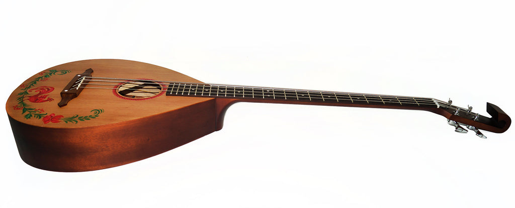 New Ukrainian Folk 4 Strings Lute Guitar Bass Kobza Original Vihuela Natural Wood Handpainted made in Ukraine Trembita