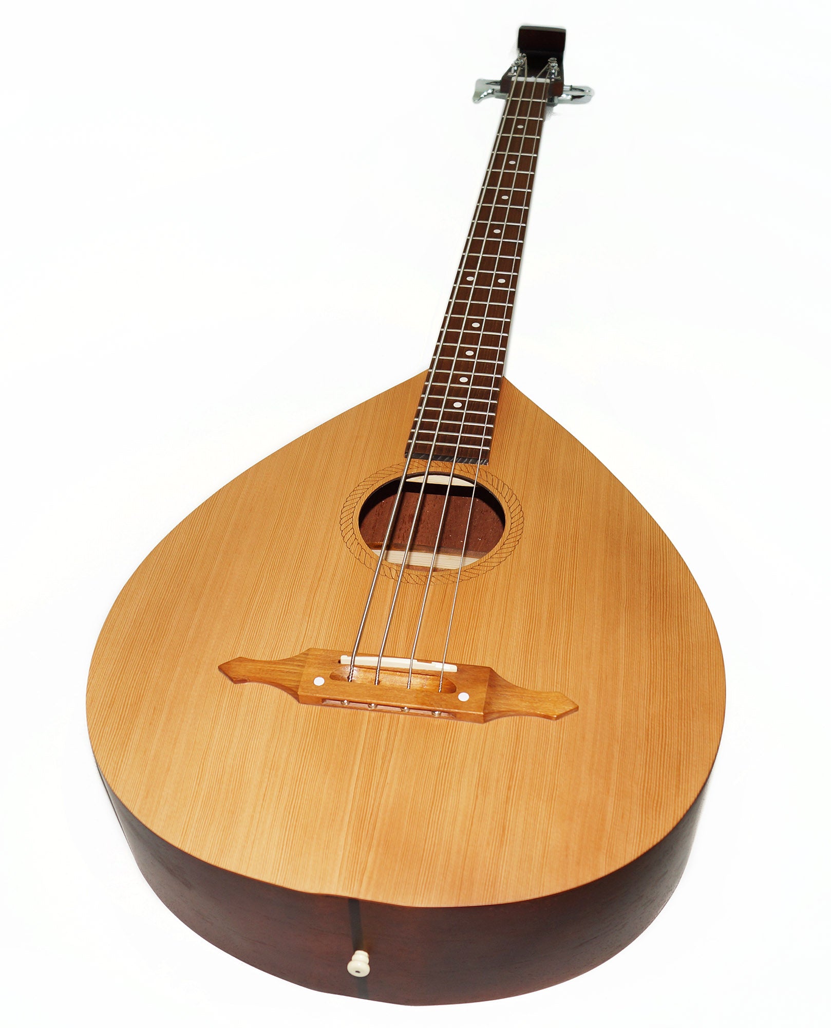 Bass Guitar Lute 4 Strings Folk Kobza Bass Lute Vihuela Natural Wood made in Ukraine Trembita