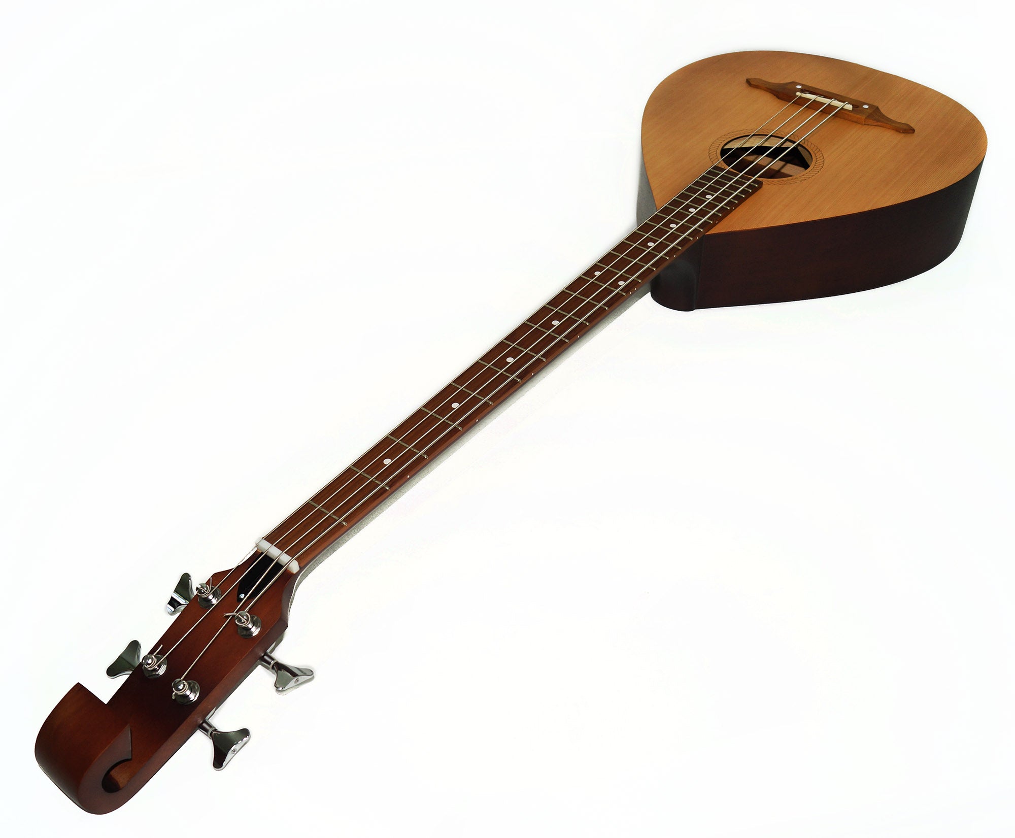 Bass Guitar Lute 4 Strings Folk Kobza Bass Lute Vihuela Natural Wood made in Ukraine Trembita