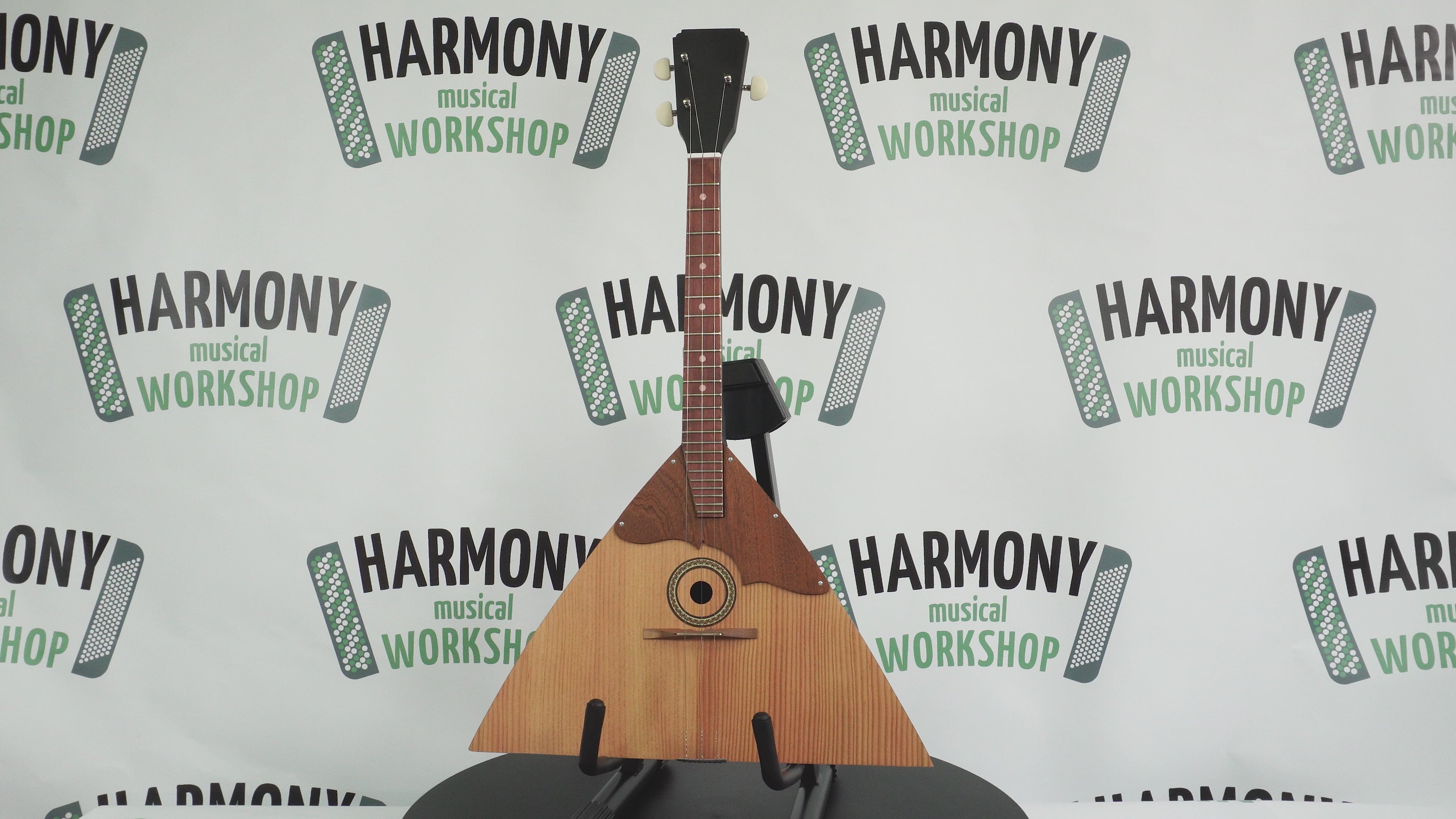 Brand New Classic Original Folk Balalaika Prima 3 Strings made in Ukraine Trembita, Natural Wood!