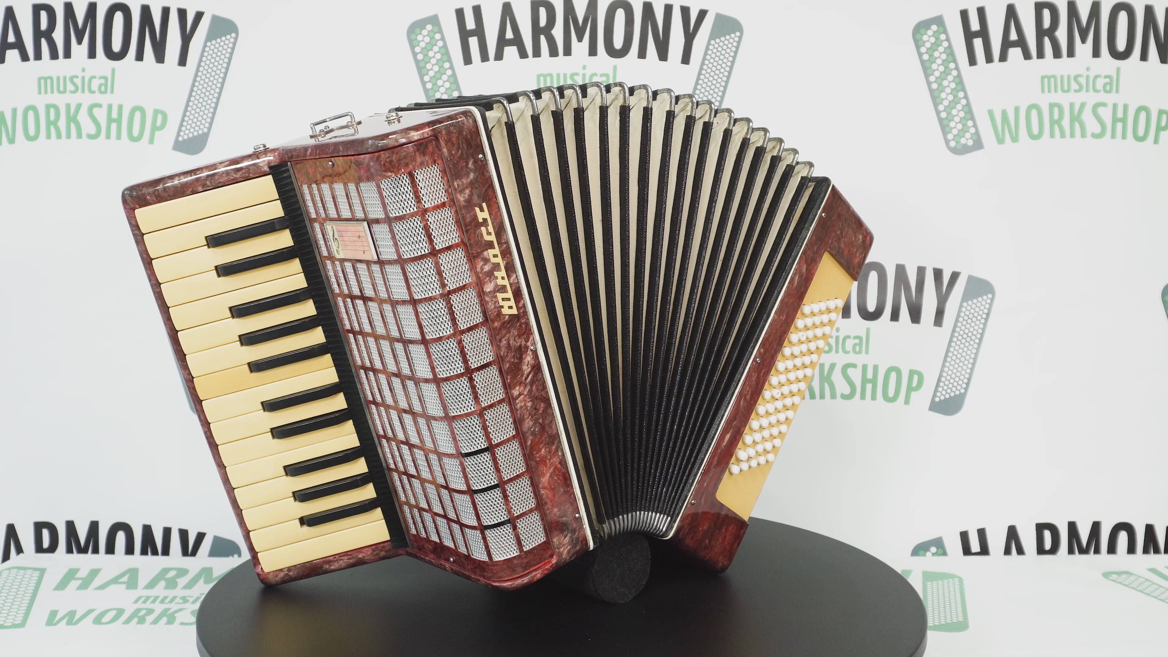 Small Concertina Musicales for Study, Lightweight Piano Accordion 60 Bass Yunost for Beginners Children Kids, New Straps, 2630