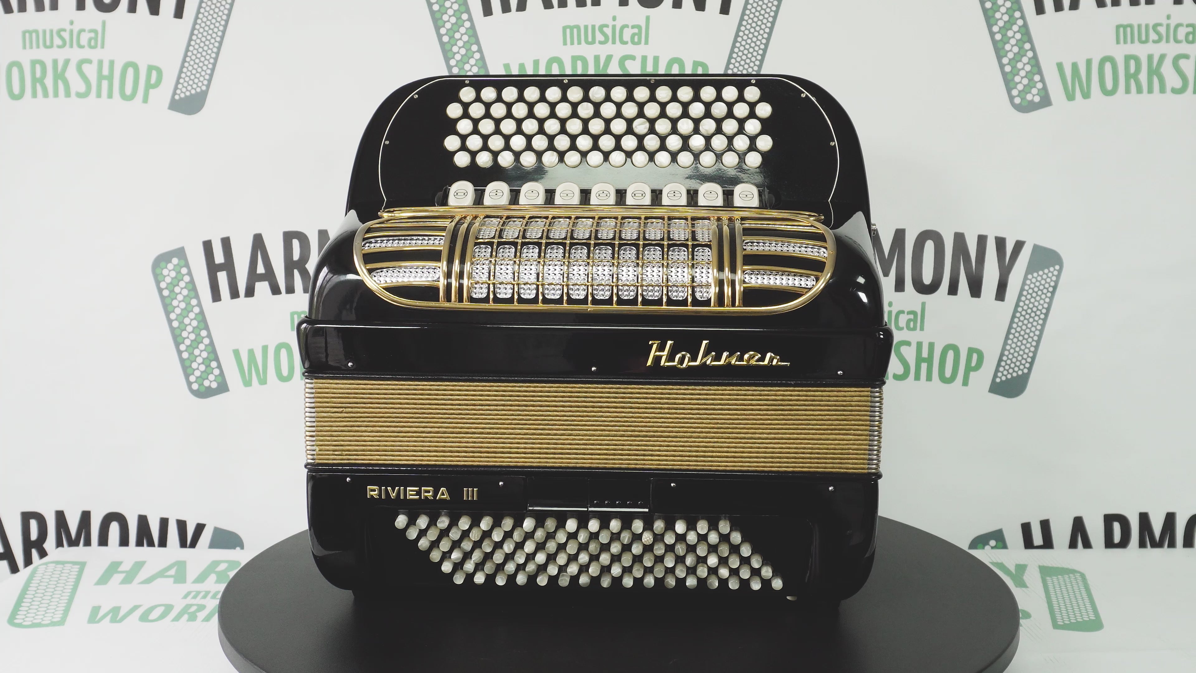 Hohner Riviera III 5 Row Lightweight Button Accordion 96 Bass made in Germany, C Griff, New Straps, Original Accordeone de Botones, 2714