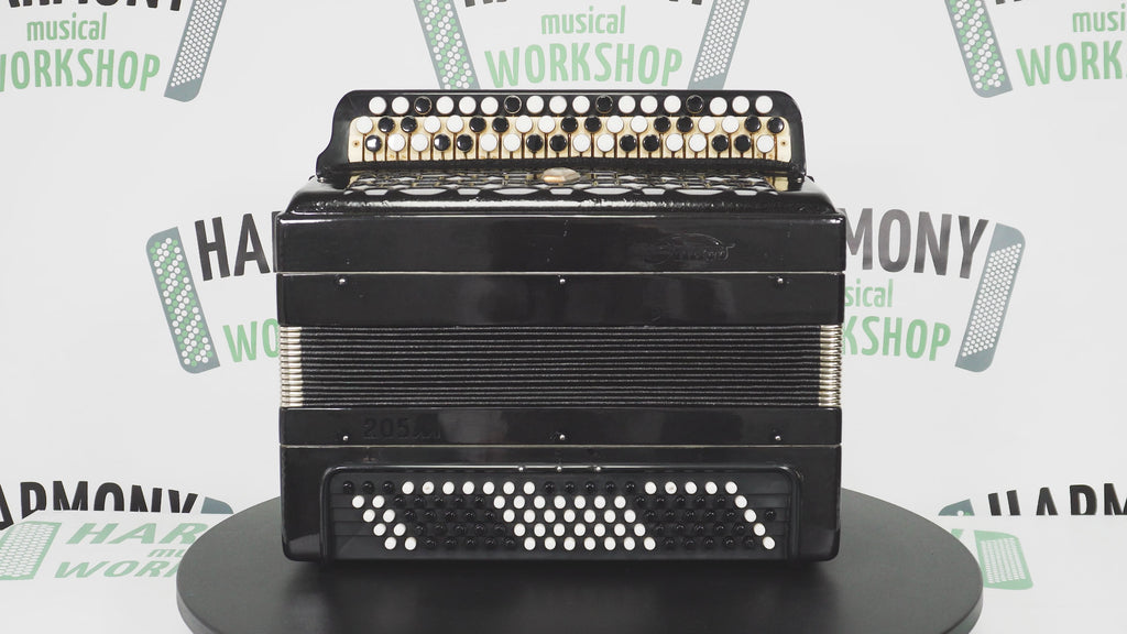Tulskiy Russian Bayan Etude 205M Button Accordion 100 bass Acordeone de Botones, New Straps, Vintage Tula Musical Instrument, 2641