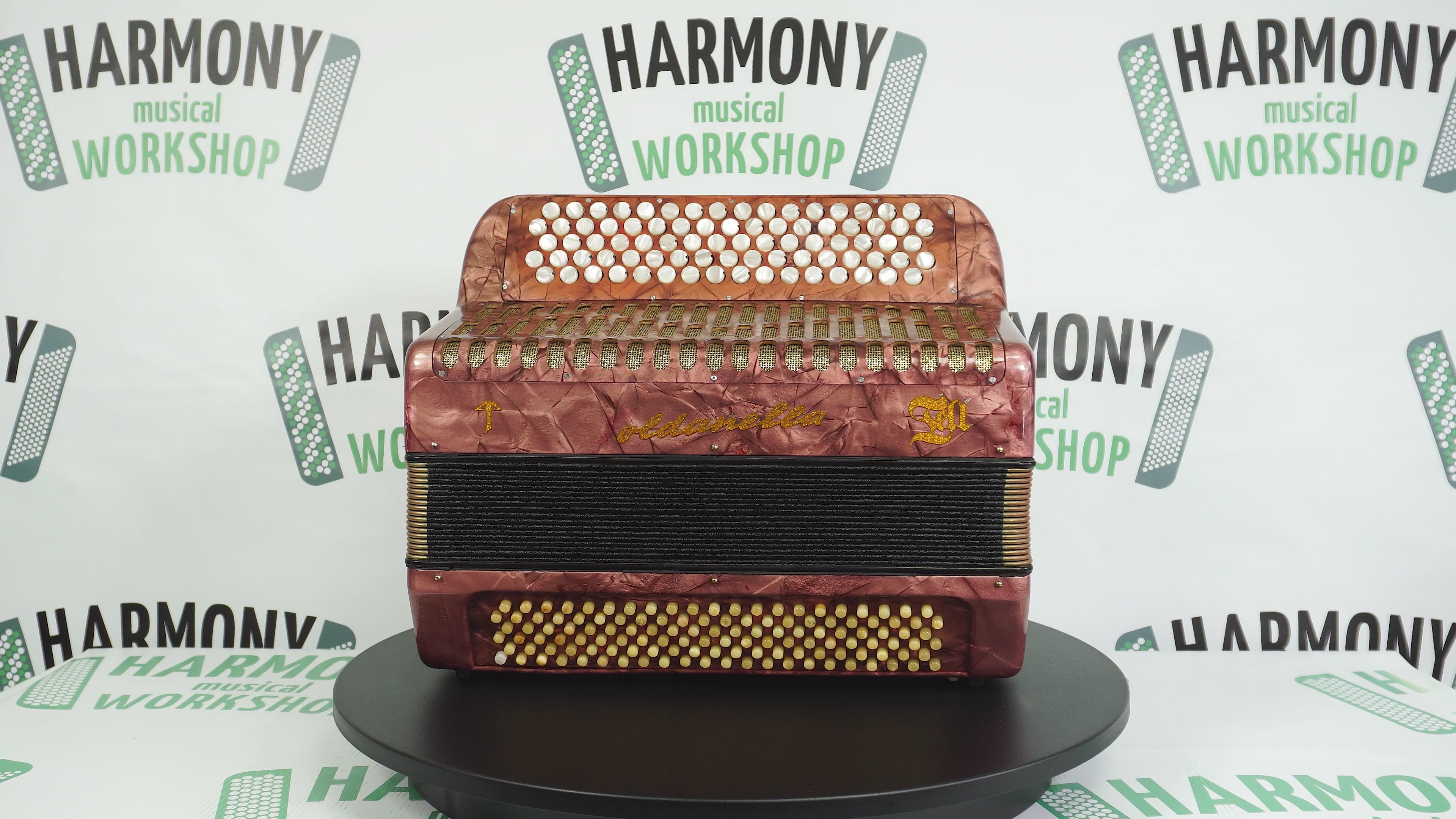 Rare Soldanella 5 Row Button Accordion, made in Switzerland, New Straps, Vintage Original Accordeone de Botones, Old Accordian Bajan, 2535