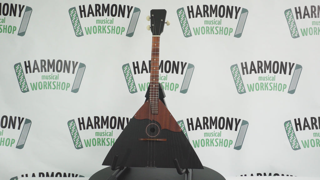 Brand New Classic Original Balalaika 3 Strings Prima, made in Ukraine, Natural Wood Painted Black